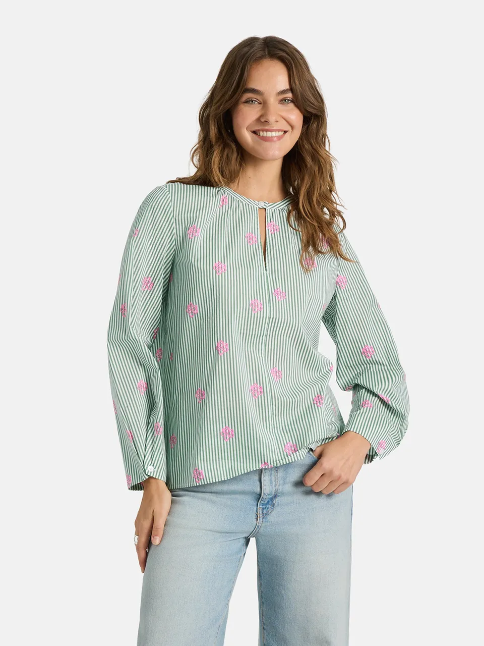 Lieblingsstück RymL Bluse aus Baumwolle Grün