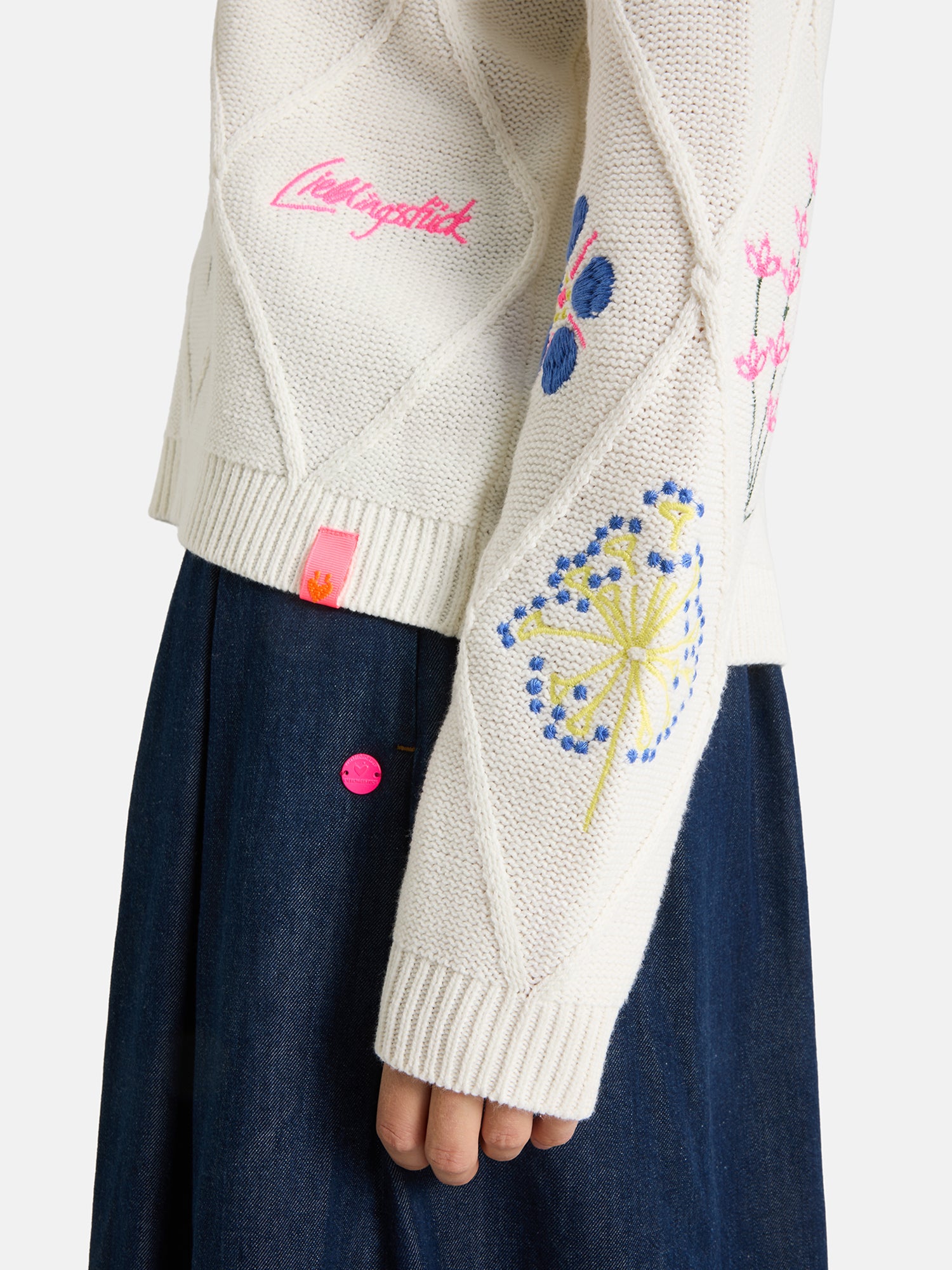 Lieblingsstück MelodeaL Pullover offwhite Baumwollmix