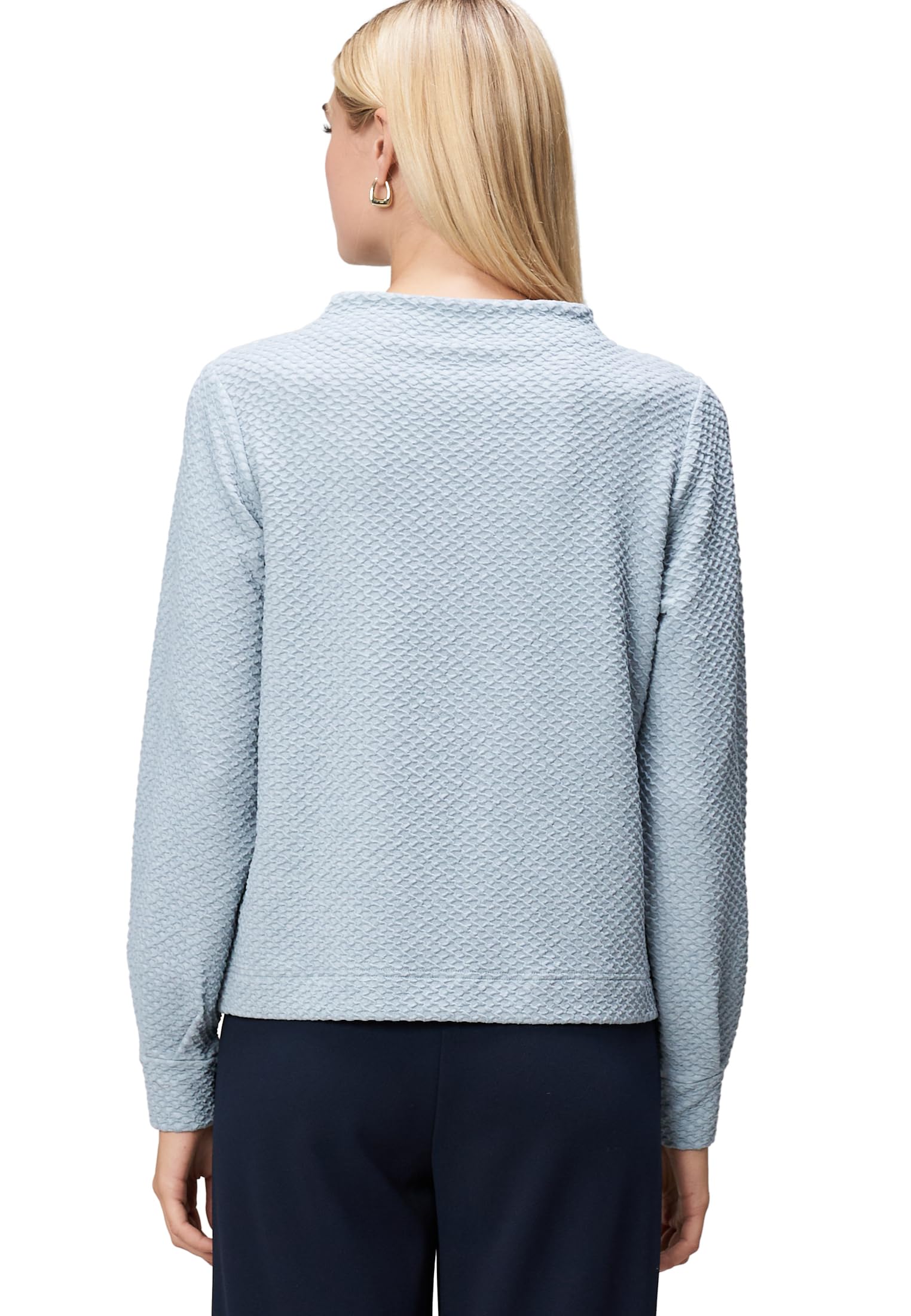 zero Sweatshirt strukturiert Stehkragen Gr.42