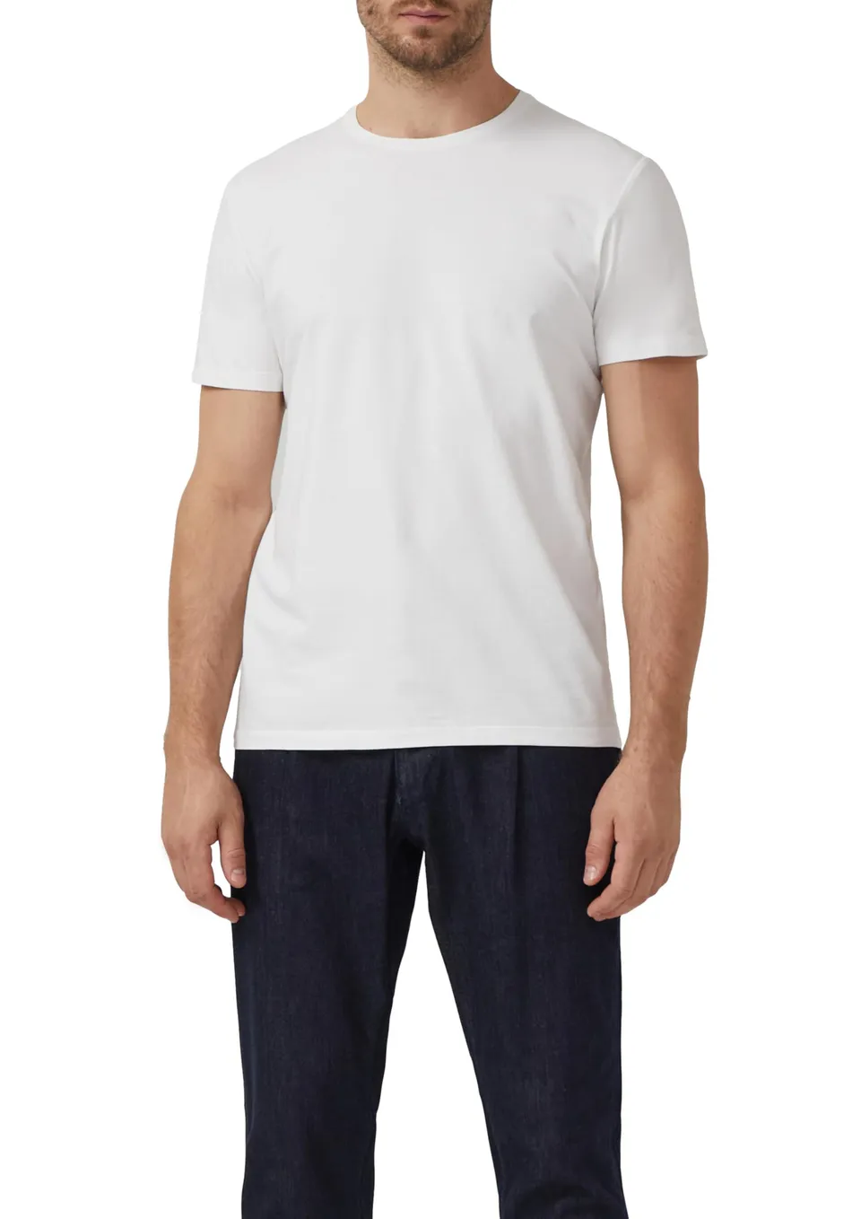 s.Oliver RED LABEL T-Shirt Herren Weiß L Stretch