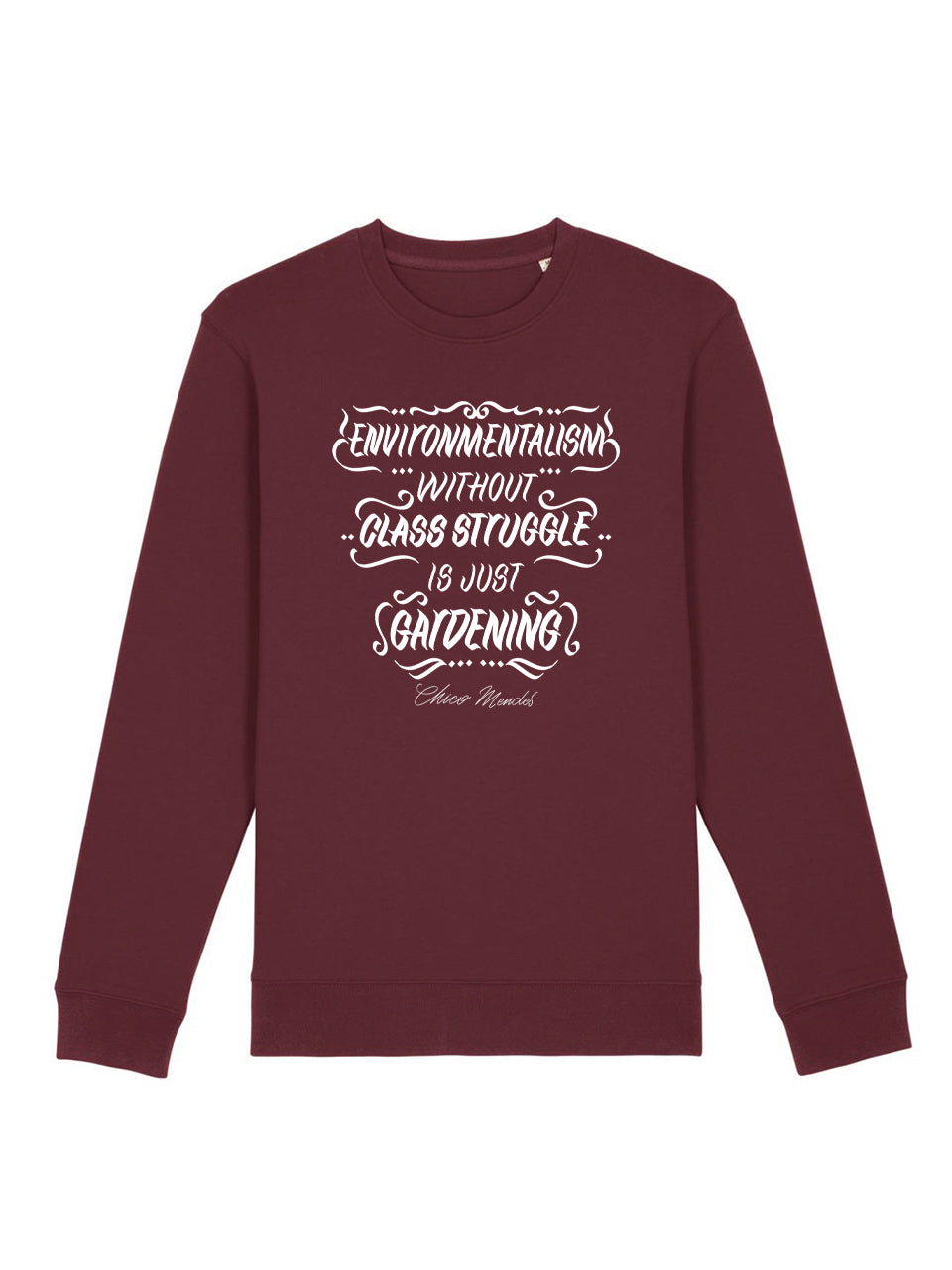 dna merch 161 Clothing Umweltschutz ohne Klassenkampf Pullover Schwarz Bio