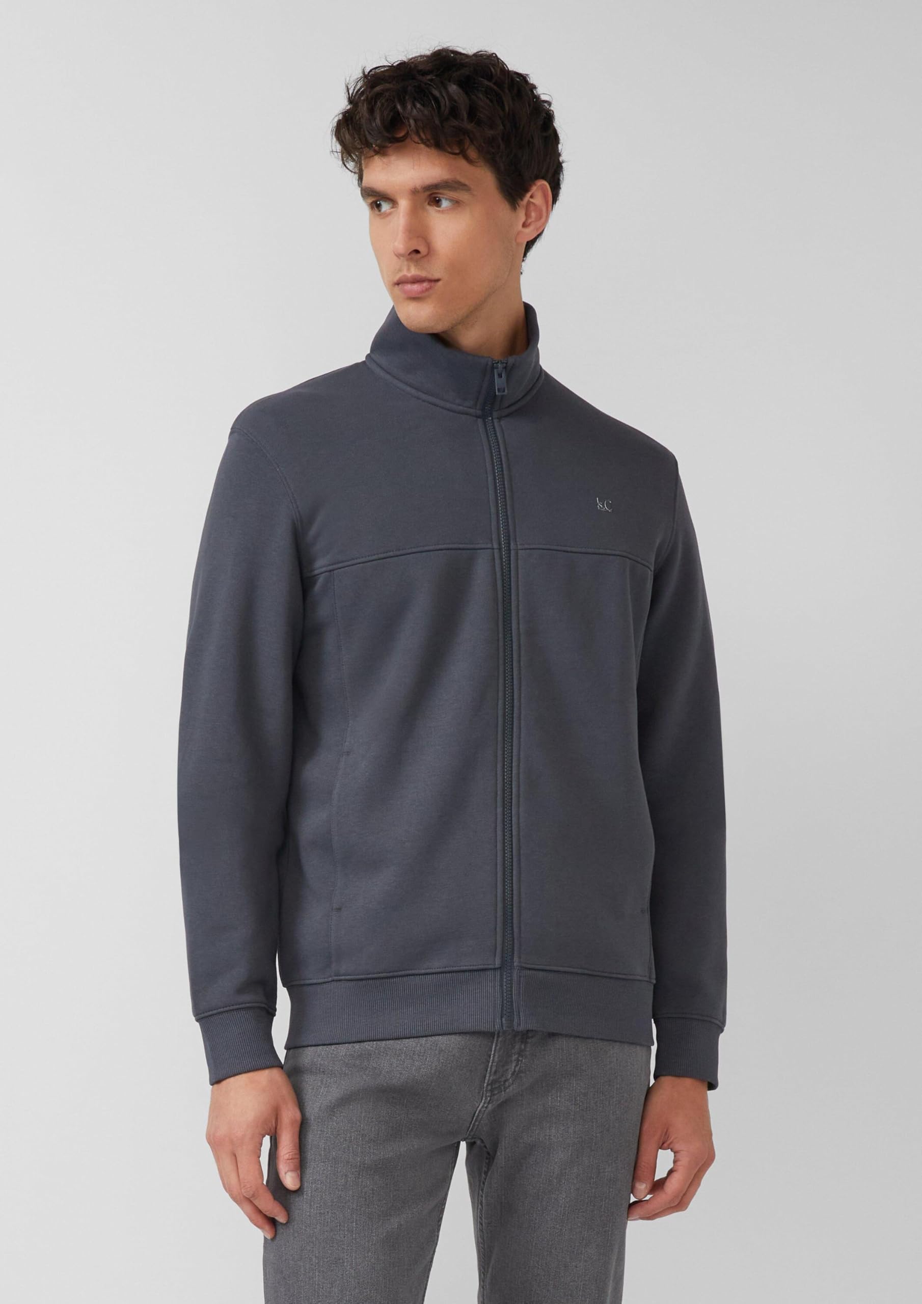 s.Oliver Junior Sweatjacke Stehkragen Eingrifftaschen