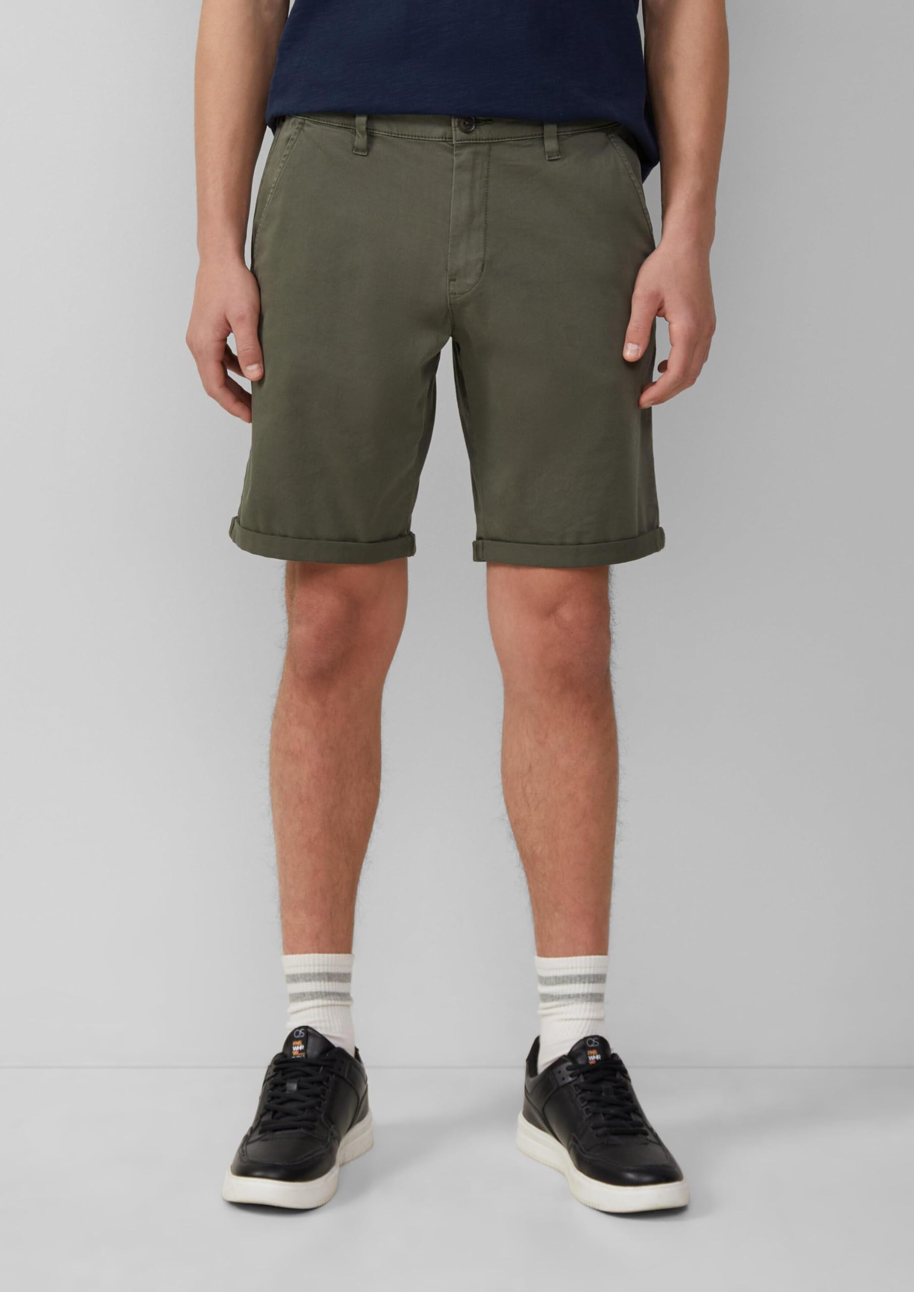 s.Oliver QS John Chino-Shorts Bermuda beige Baumwollstretch