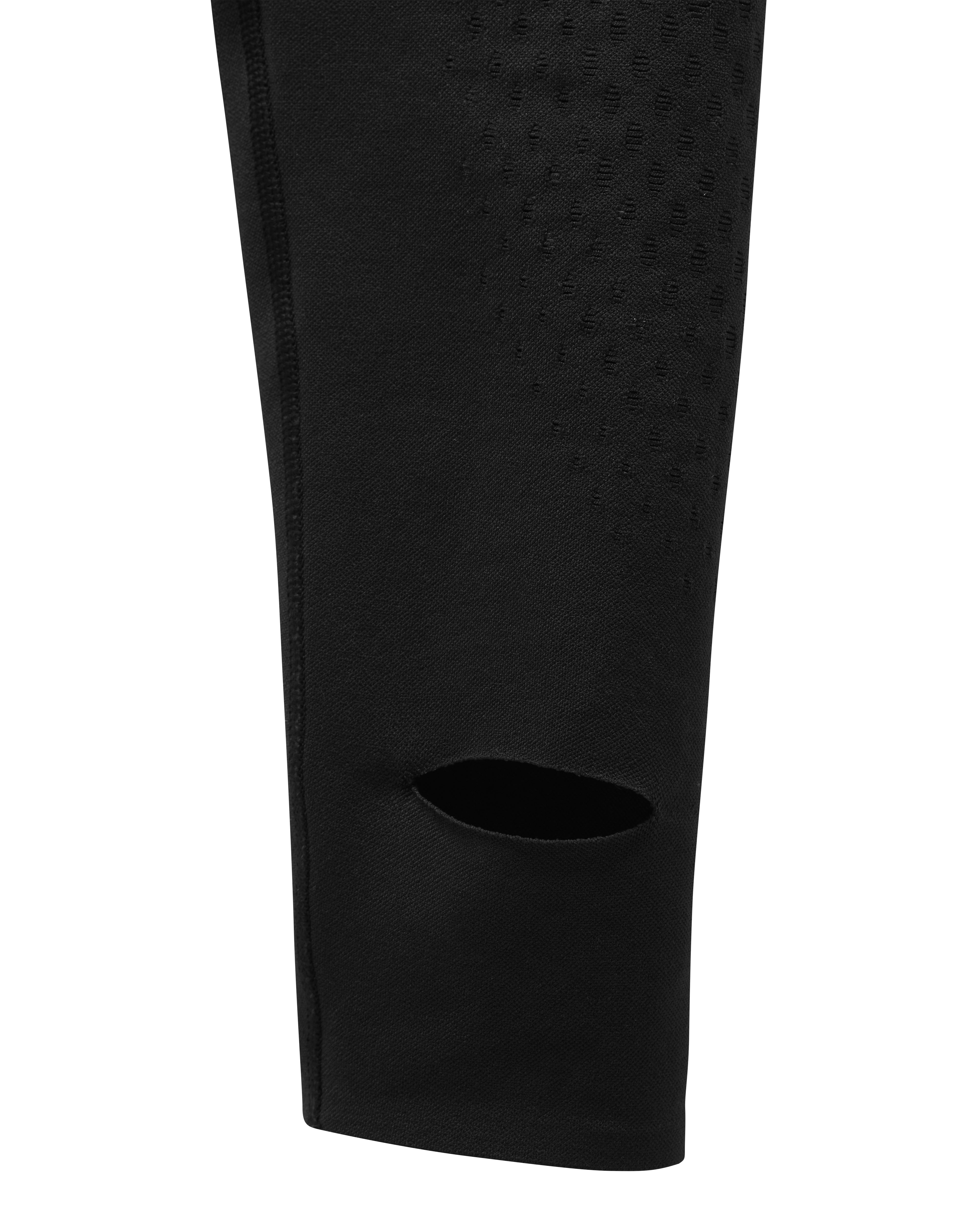 Mowalola Jordan Knit Leggings Schwarz Gym Red