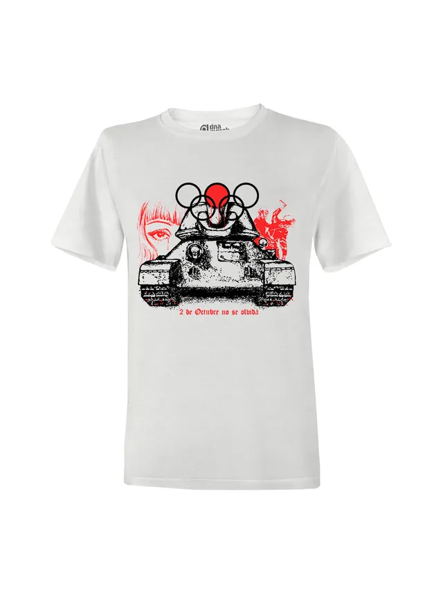 dna merch Revolution Not Olympics 1968 T-Shirt Weiß