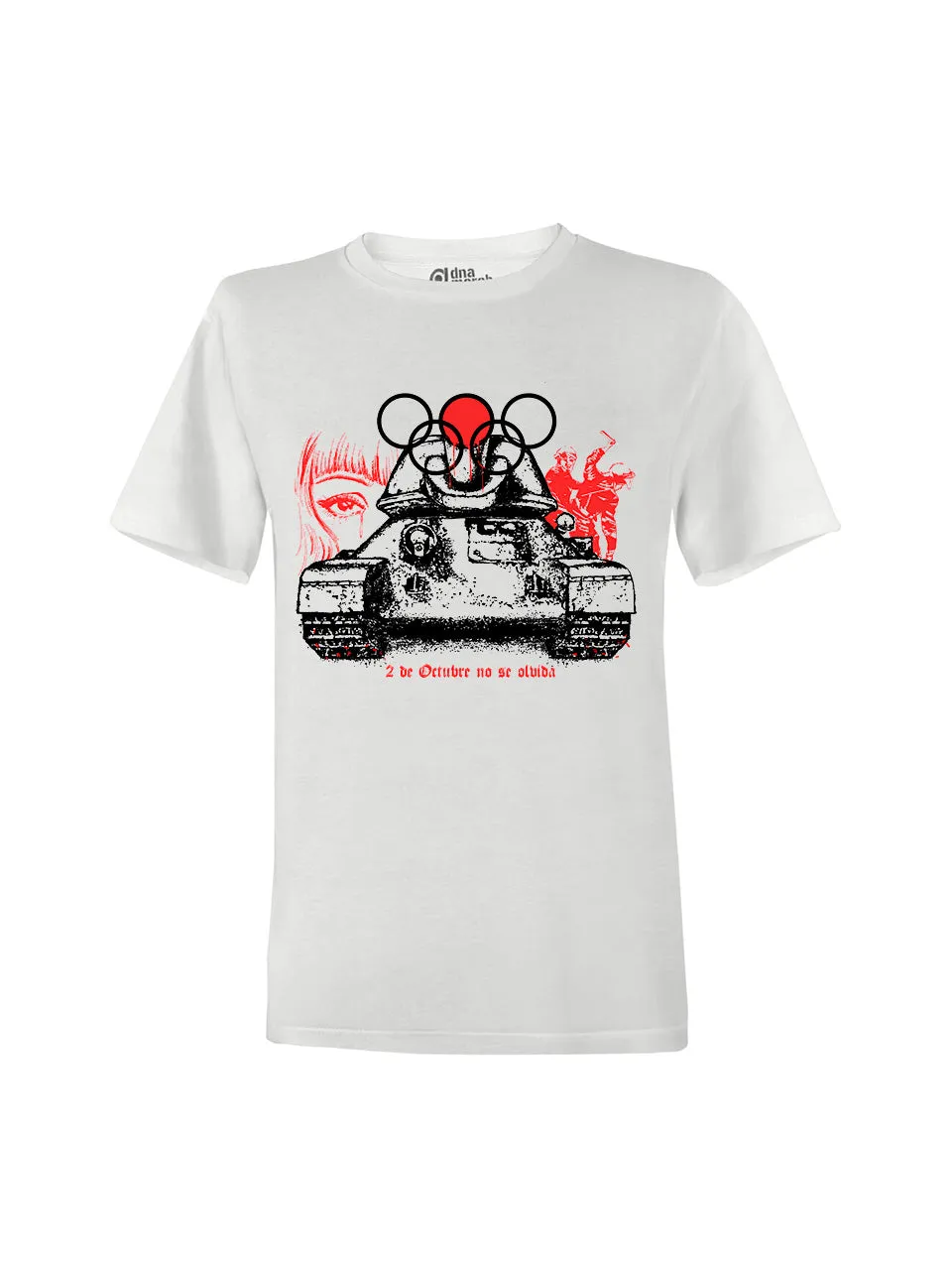 dna merch Revolution Not Olympics 1968 T-Shirt Weiß