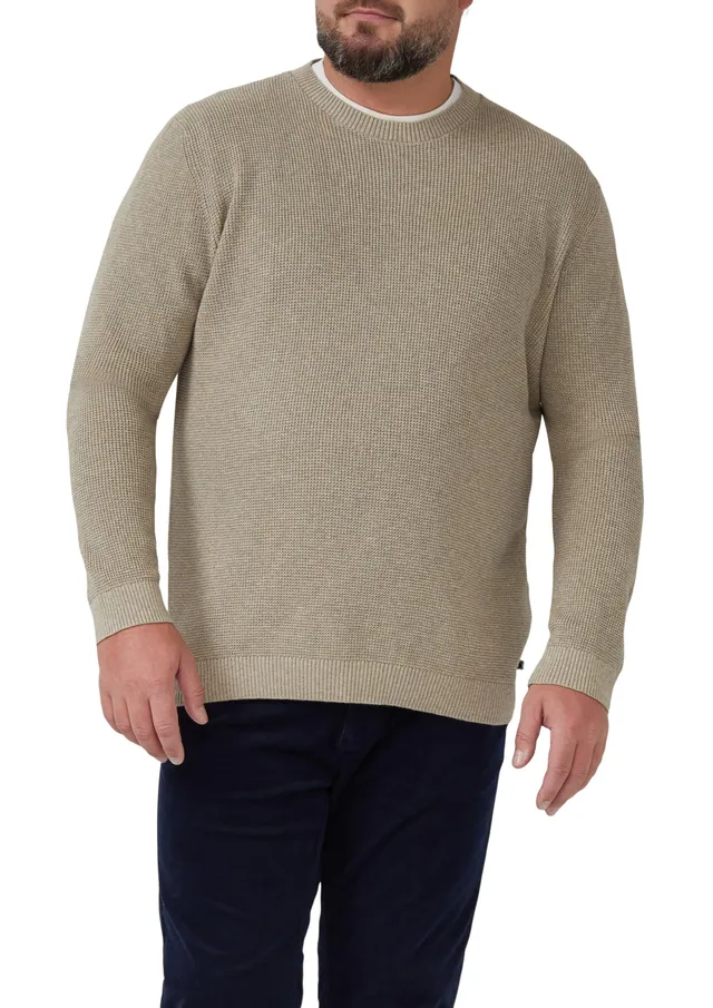 s.Oliver RED LABEL Strickpullover Crew Neck Struktur beige