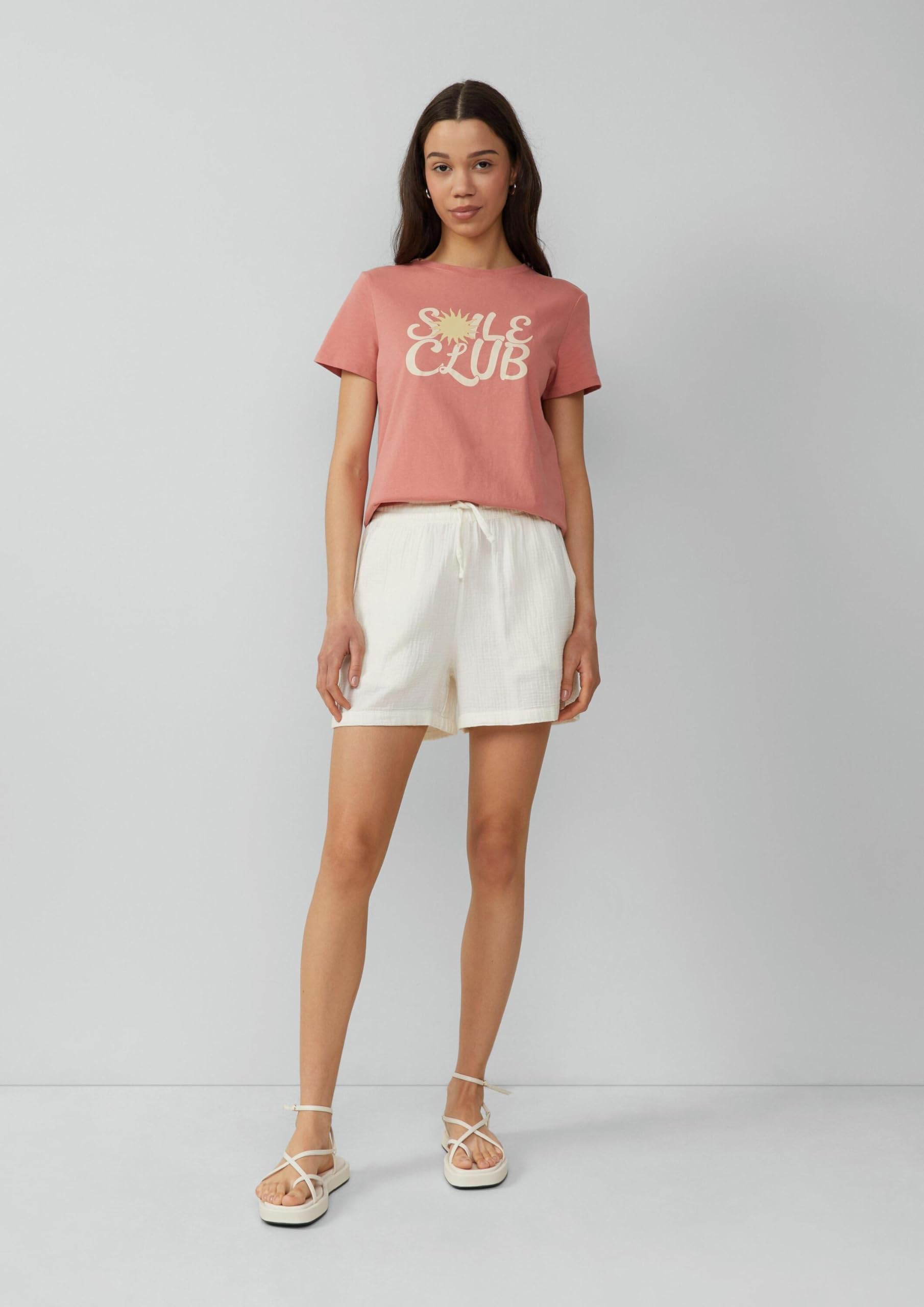 s.Oliver QS Shorts Musselin Ecru 34 Sommer