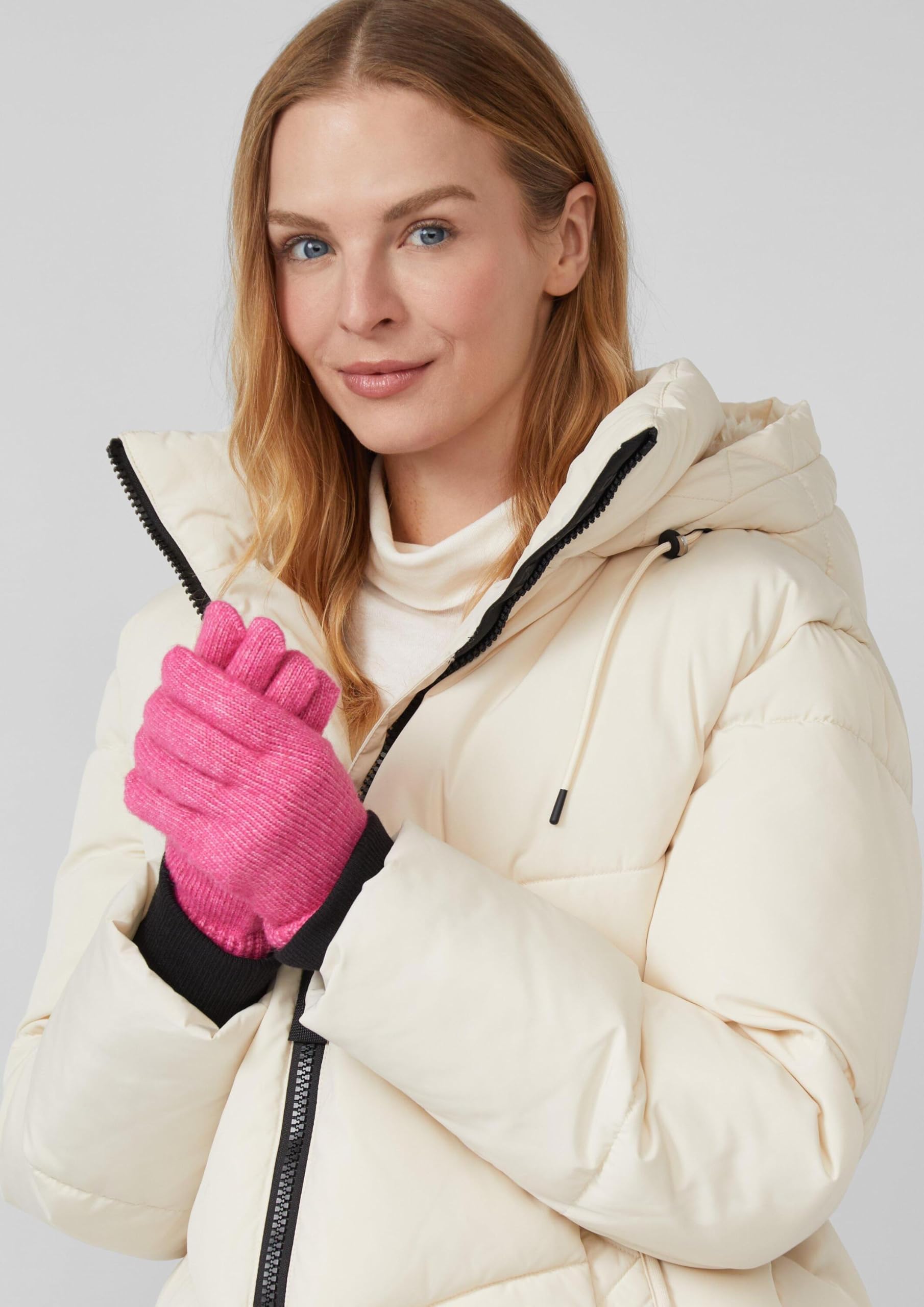 s.Oliver Strickhandschuhe Wollmix Pink Strickhandschuhe