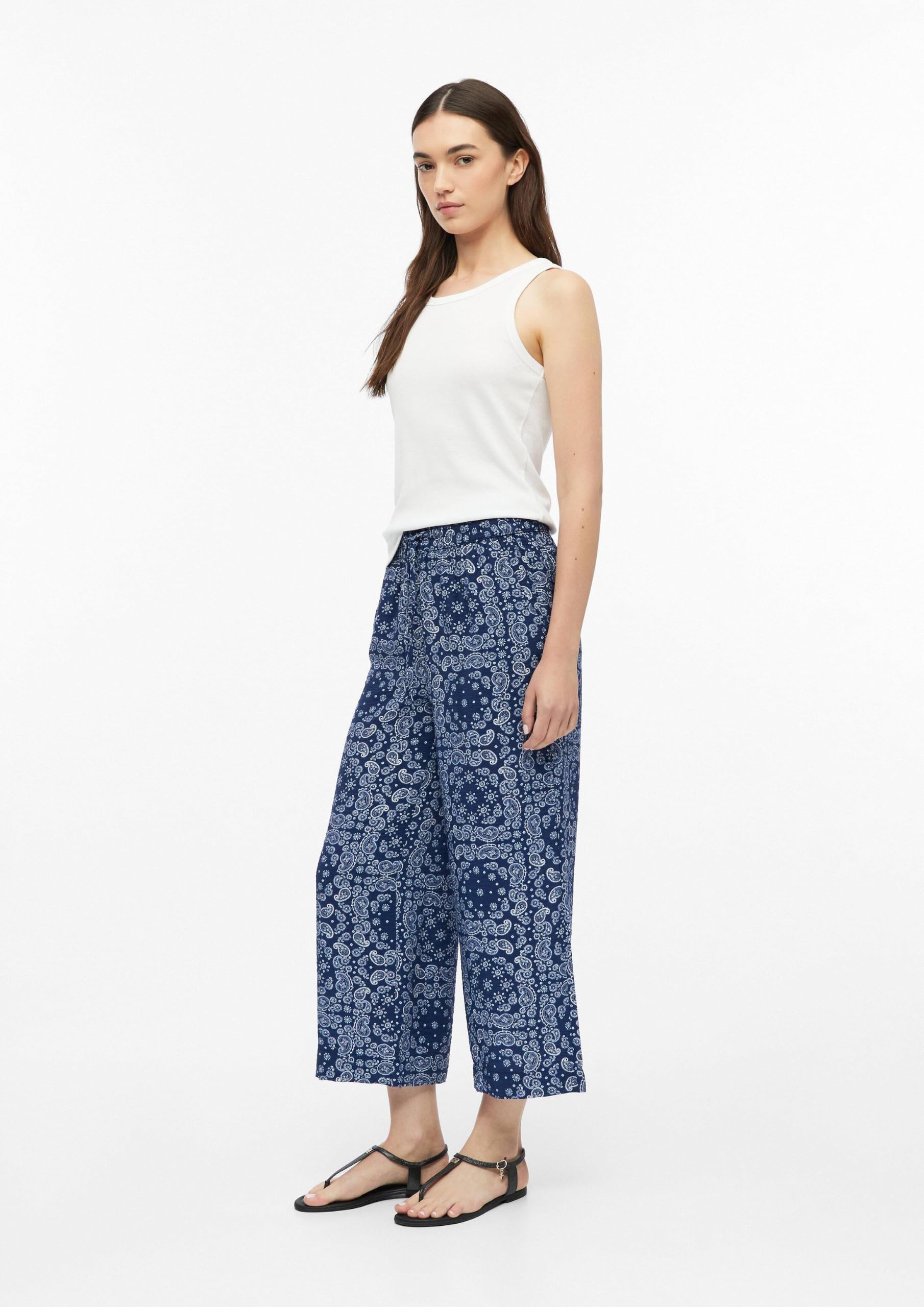 s.Oliver Red Label Culotte Gr.34 Viskose dunkelblau
