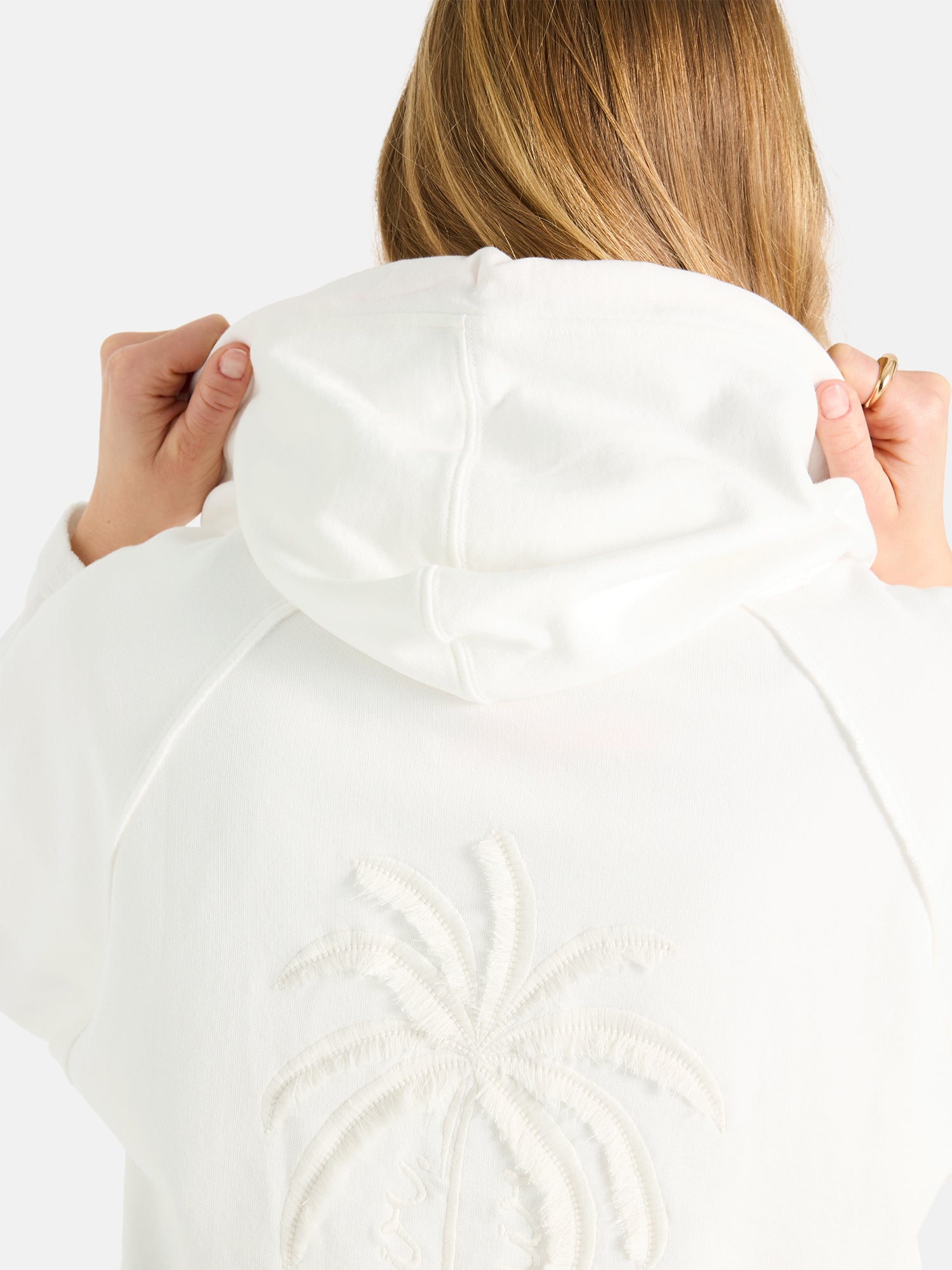 Lieblingsstück GwendyL Sweatjacke offwhite Baumwollmix Kapuze