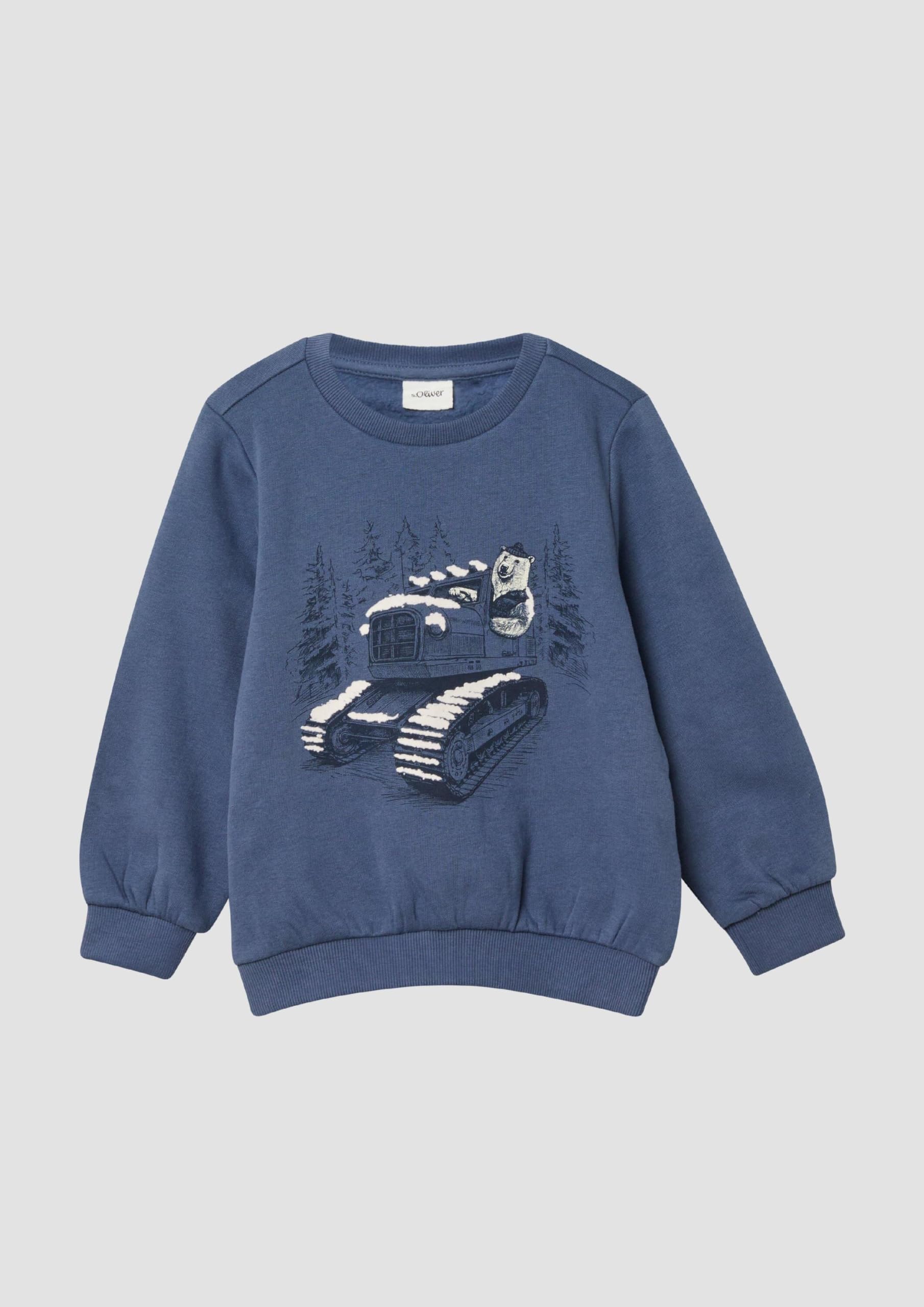 s.Oliver Red Label Sweatshirt royalblau 128-134 Frontprint