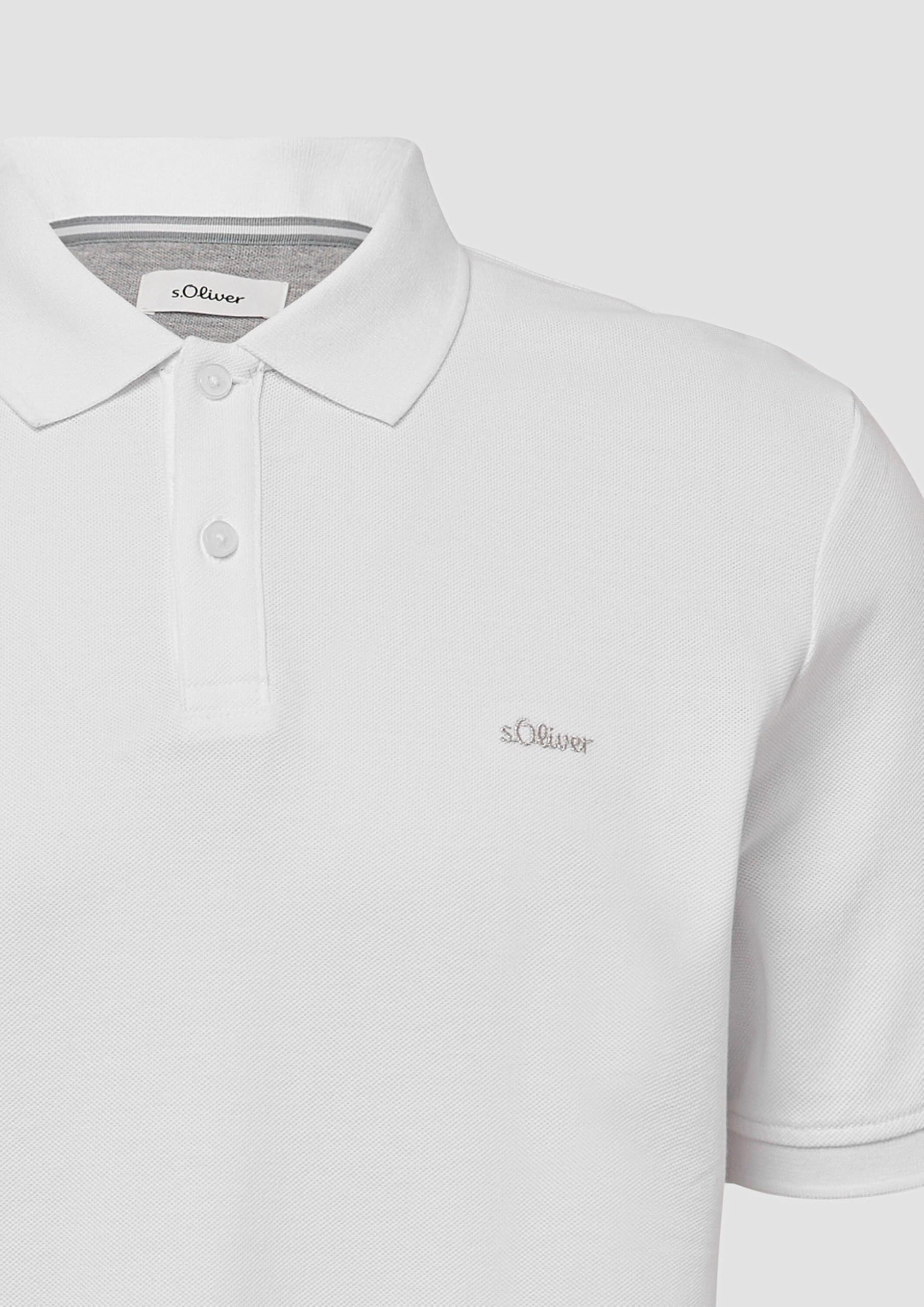 s.Oliver Junior Poloshirt aus Baumwollpiqué kurzarm Baumwolle