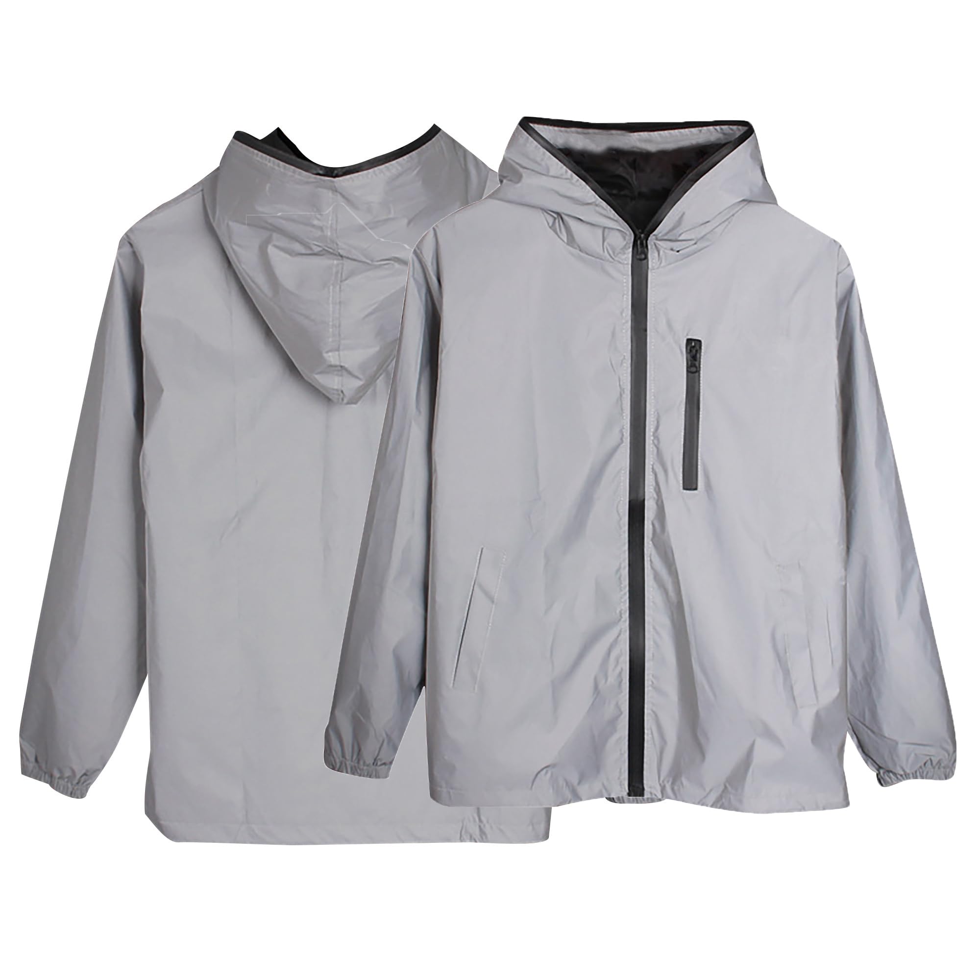 Singular Reflective Jacke Grau Gr.L winddicht unisex