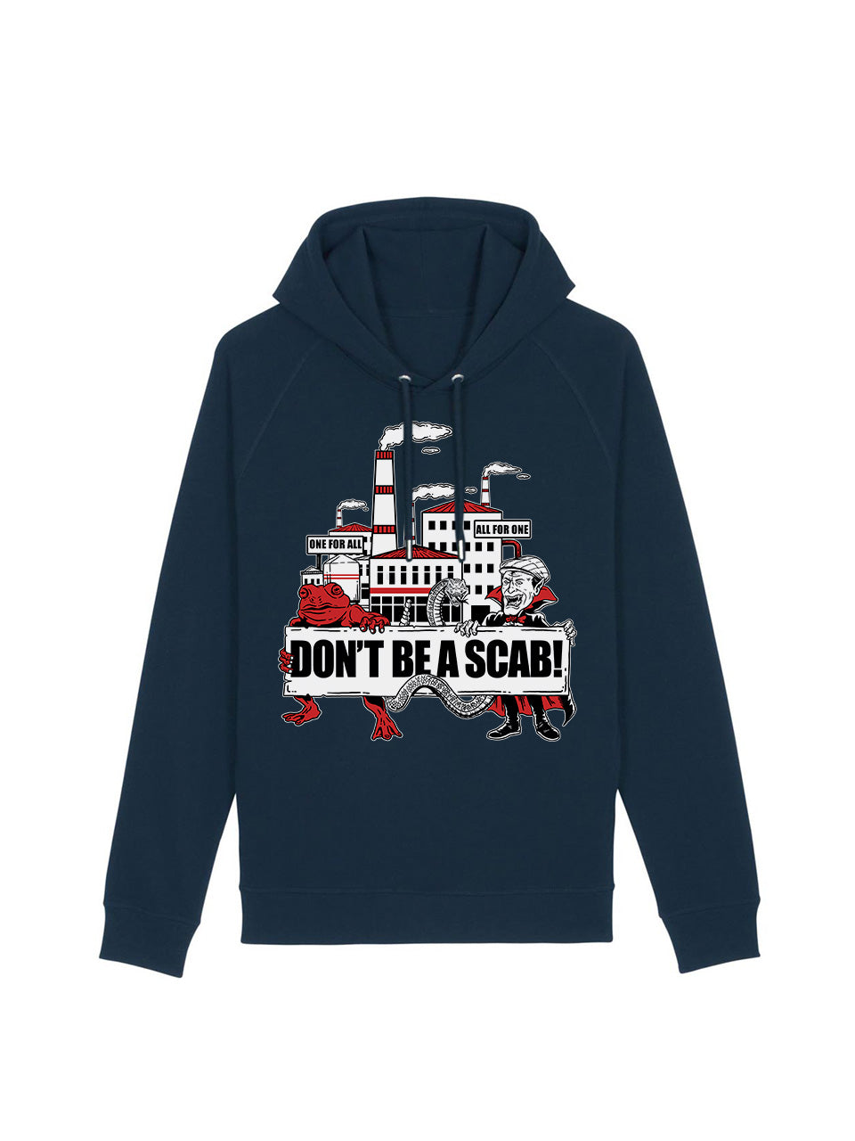 dna merch Sei Kein Streikbrecher Kapuzenpullover Schwarz Scab
