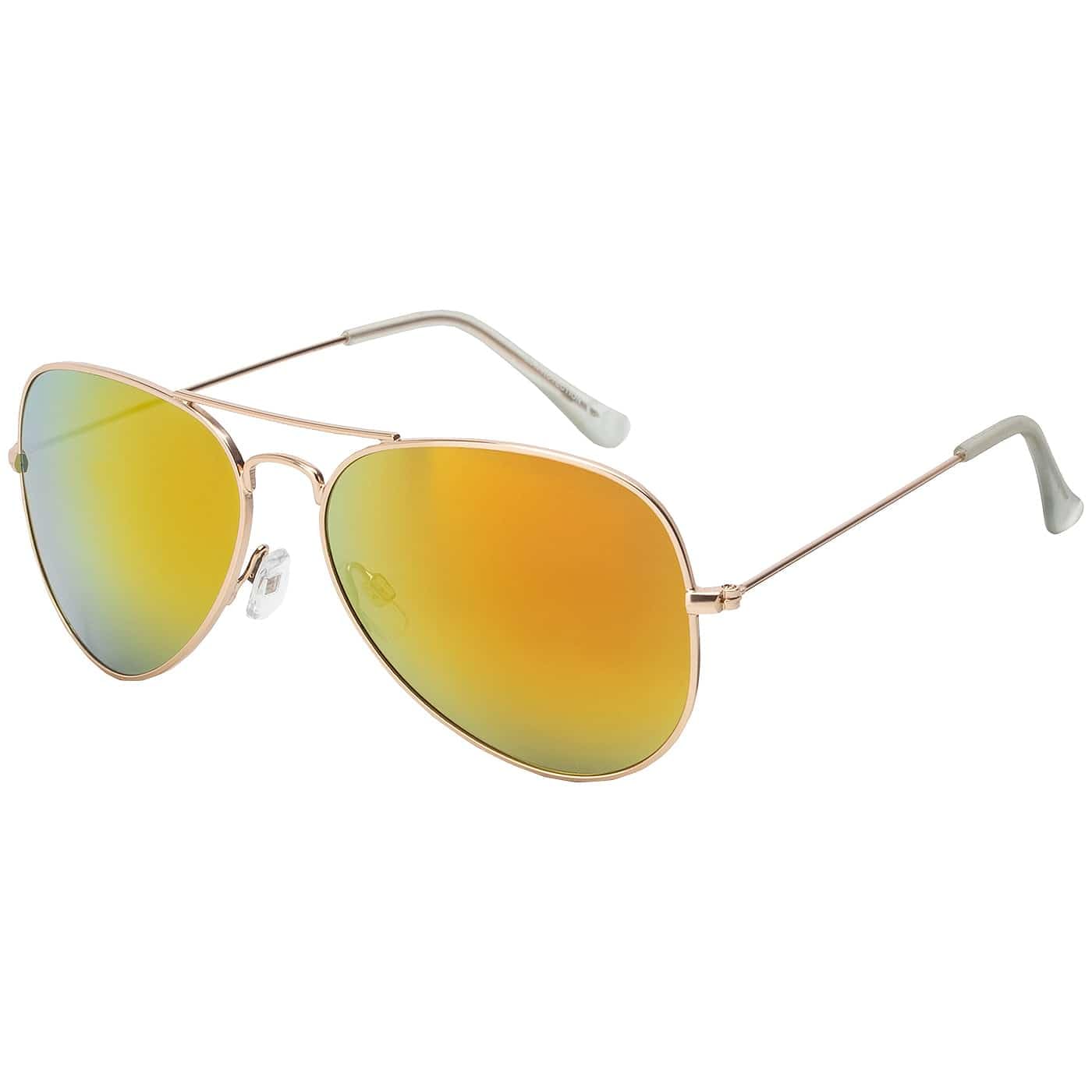 BEZLIT Herren Piloten Sonnenbrille Braun Verspiegelt