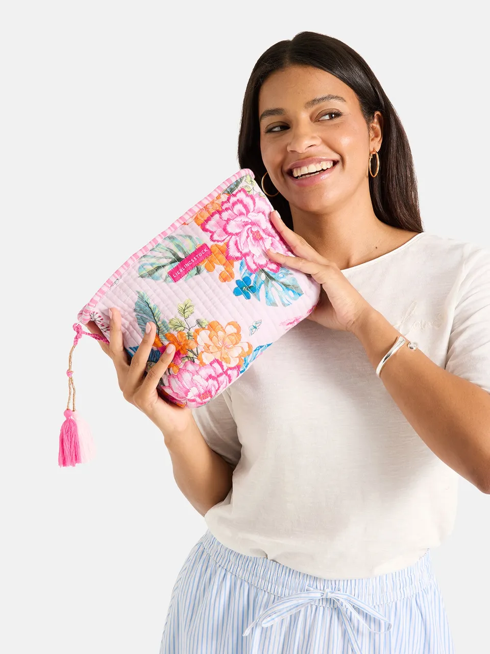 Lieblingsstück SilvaineL Tasche pearl Baumwolle gesteppt