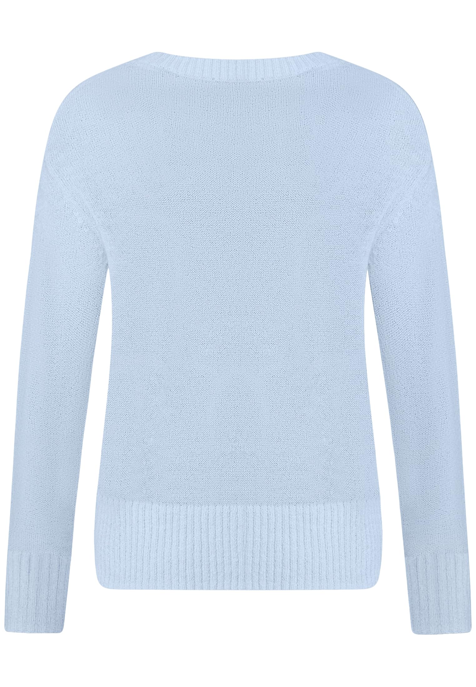 zero Alpakawolle Pullover 40 Soft Chambray warm