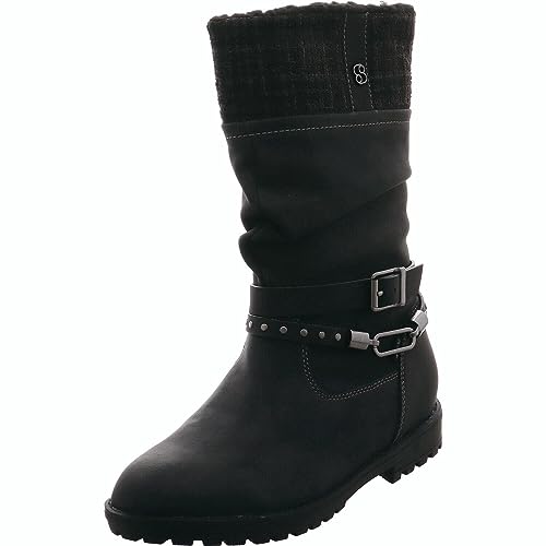 s.Oliver Junior 46600 Mädchen Stiefel schwarz Textil