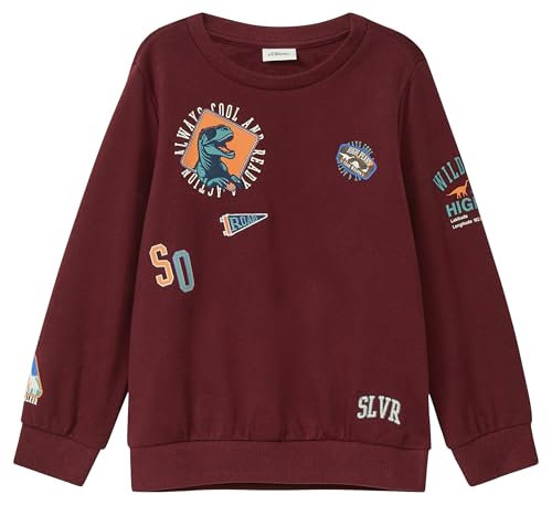s.Oliver RED LABEL Sweatshirt 3D-Print Rot 104-110