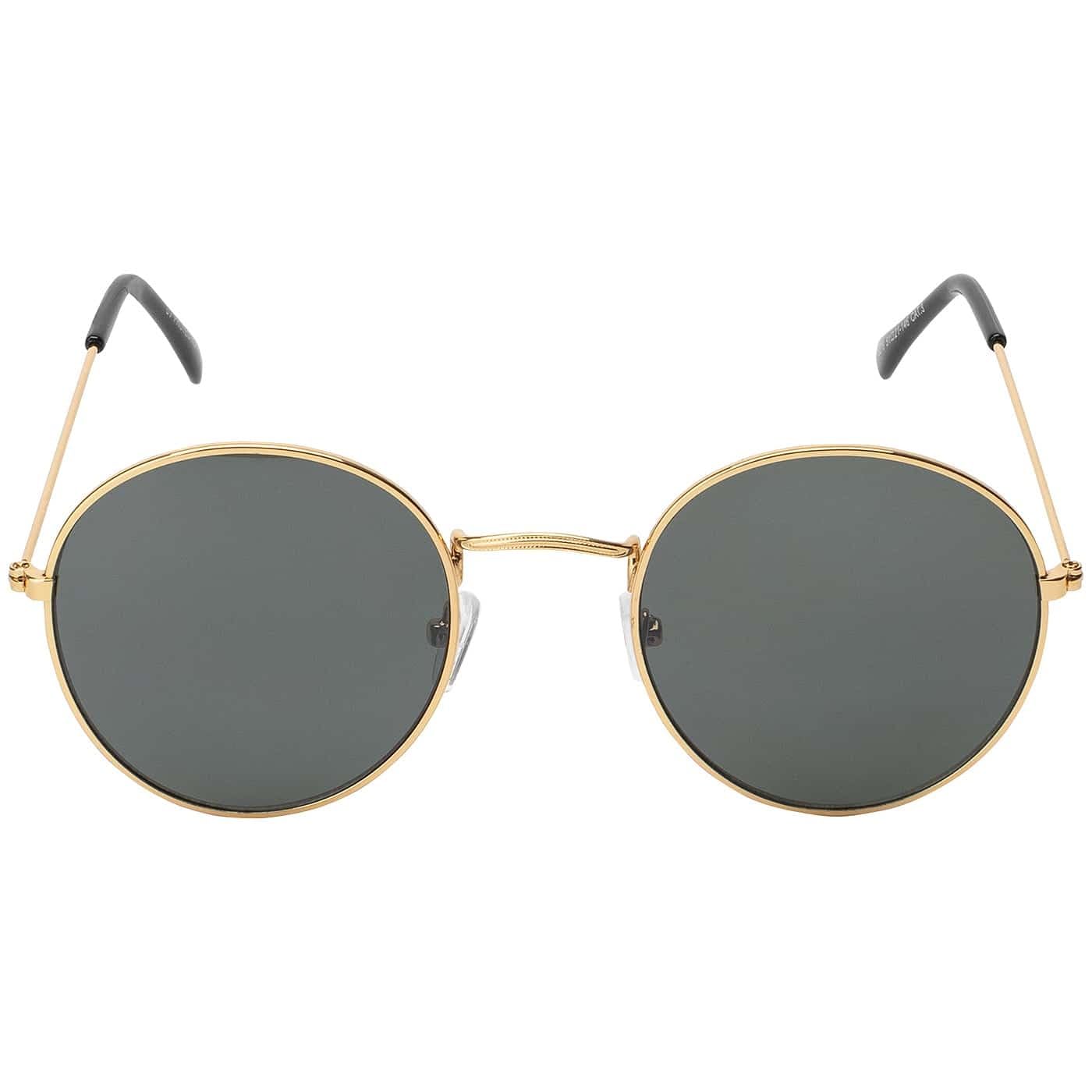 BEZLIT Retro Runde Sonnenbrille Schwarz-Gold UV400