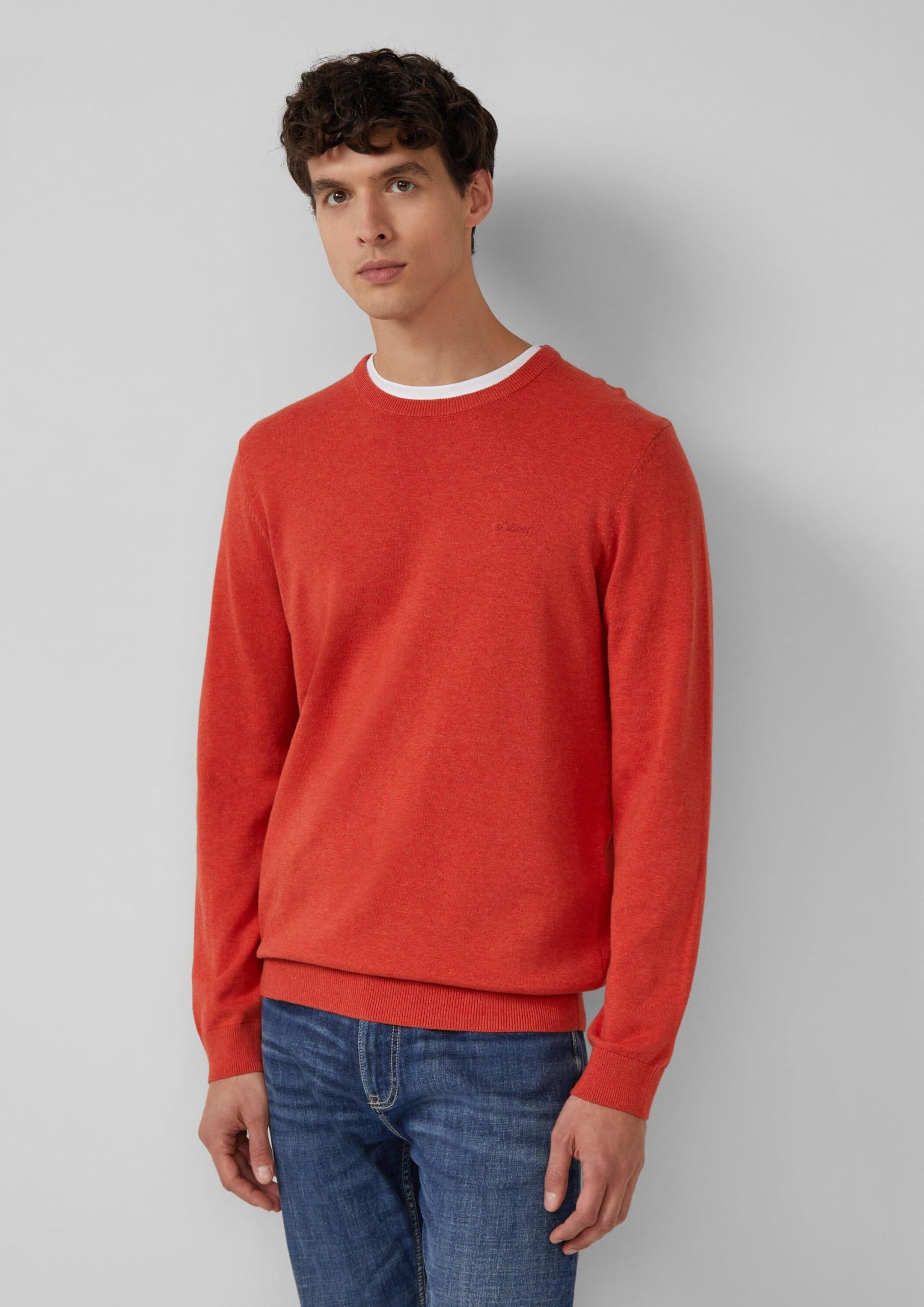 s.Oliver RED LABEL Baumwollpullover Logo-Stickerei Damen