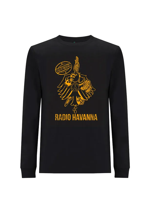 Radio Havanna Unnormal Langarmshirt Schwarz Biobaumwolle