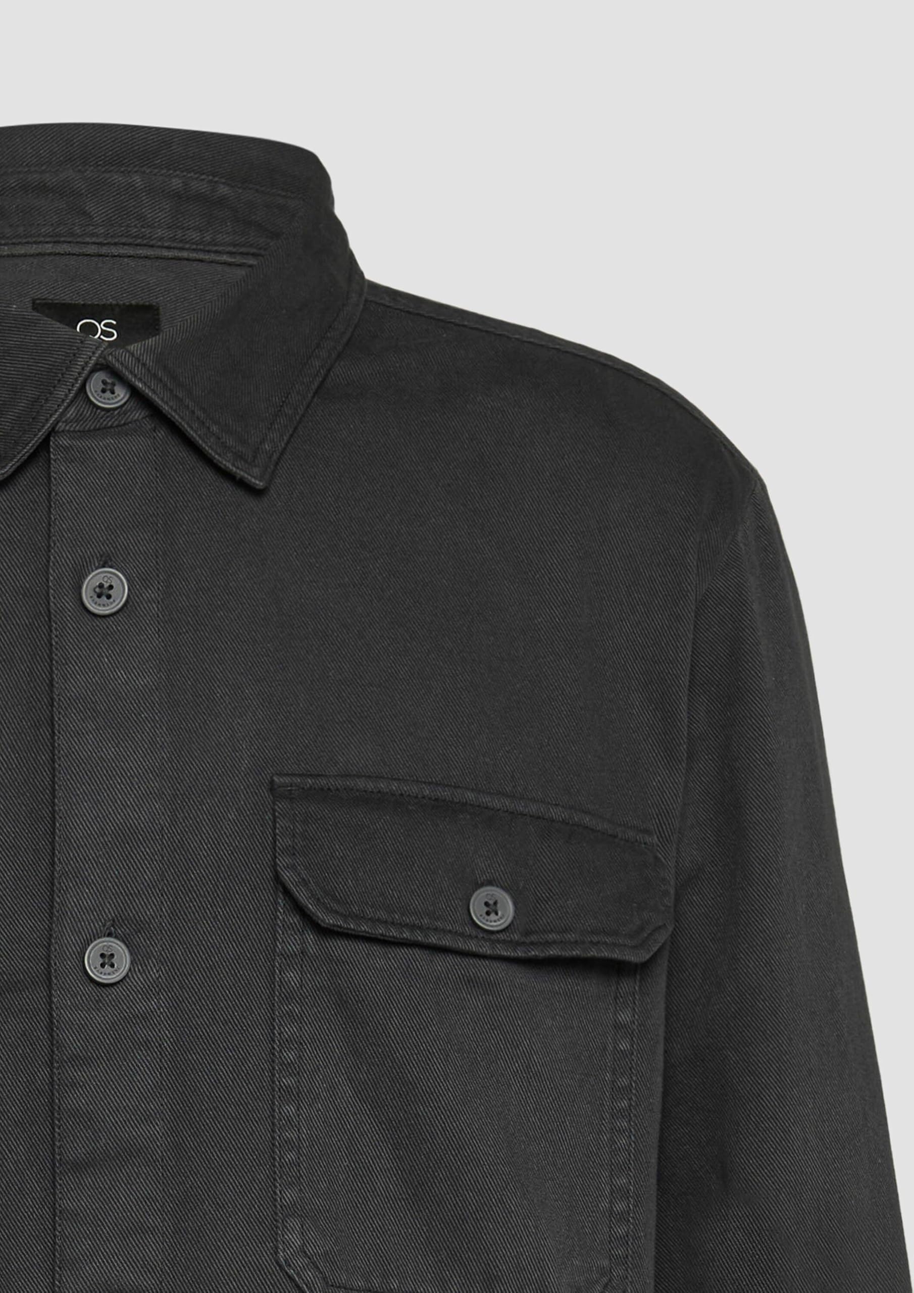 s.Oliver QS Overshirt gewaschener Twill Hemdjacke