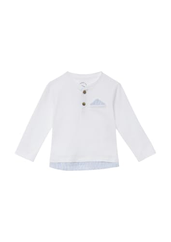 s.Oliver Junior 2175989 Langarmshirt Weiß Gr. 68 Baby