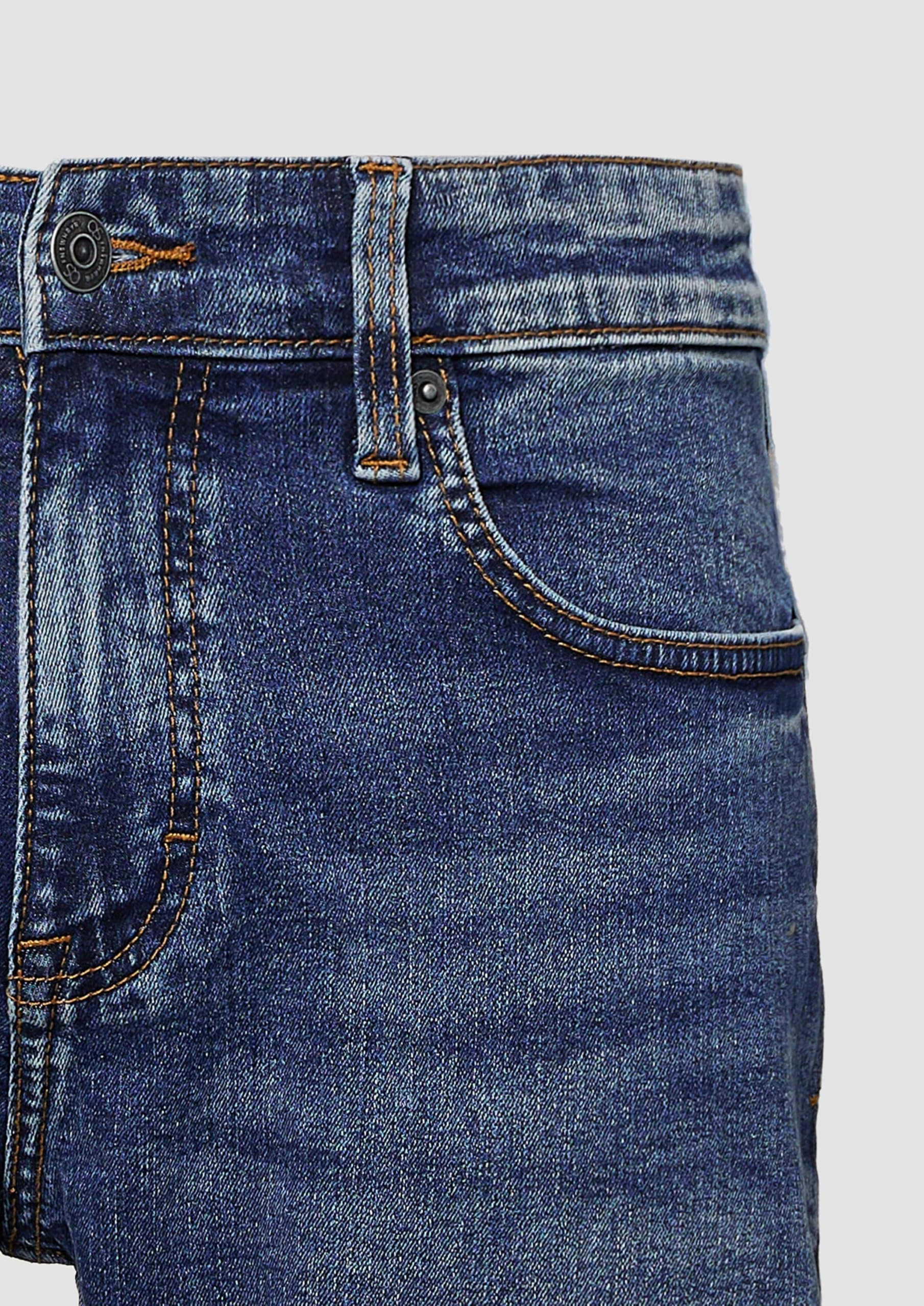 QS John Jeans-Shorts Mid Rise Gr.33 Regular Fit blau