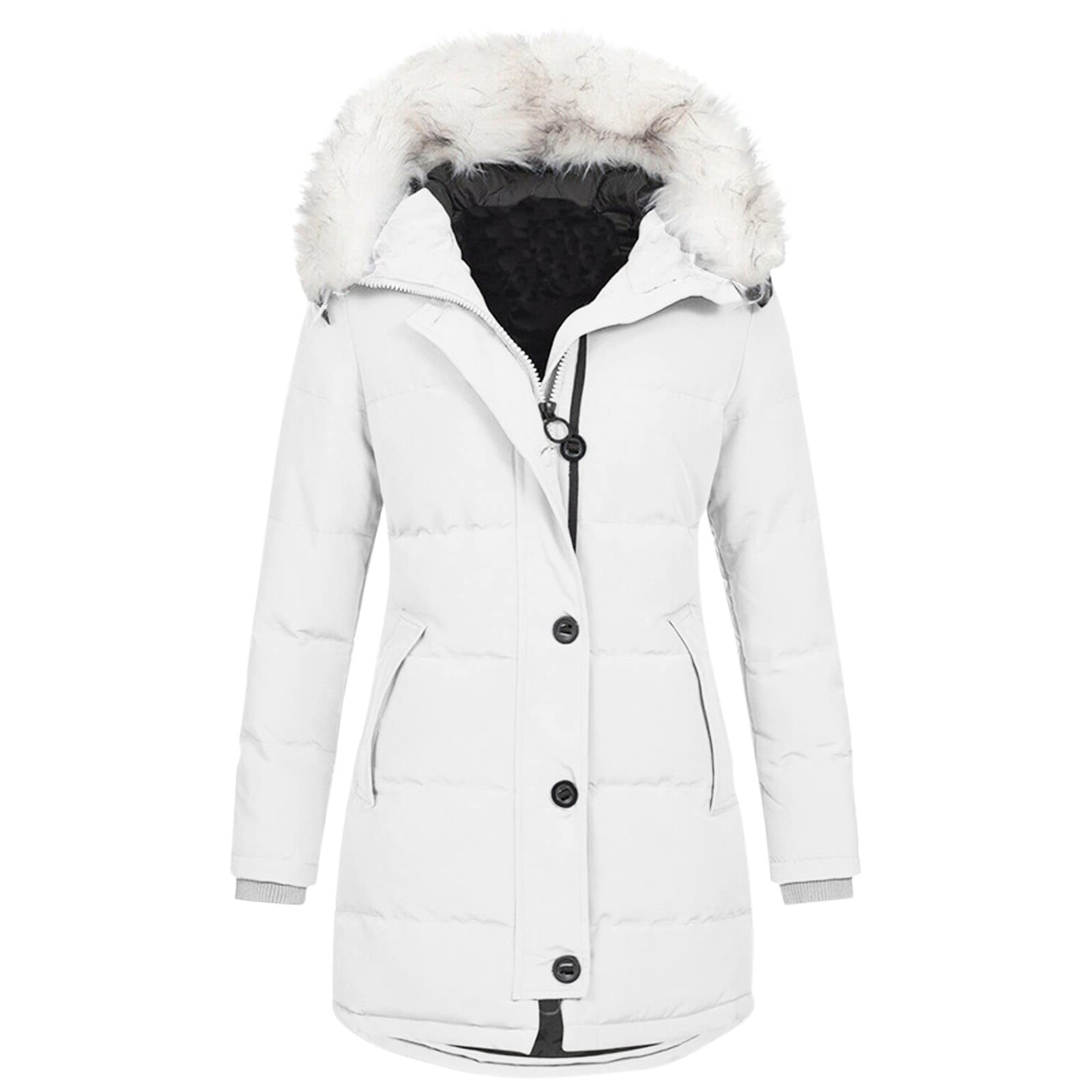 Singular-Point Damen Jacke Winterparka mit Kapuze