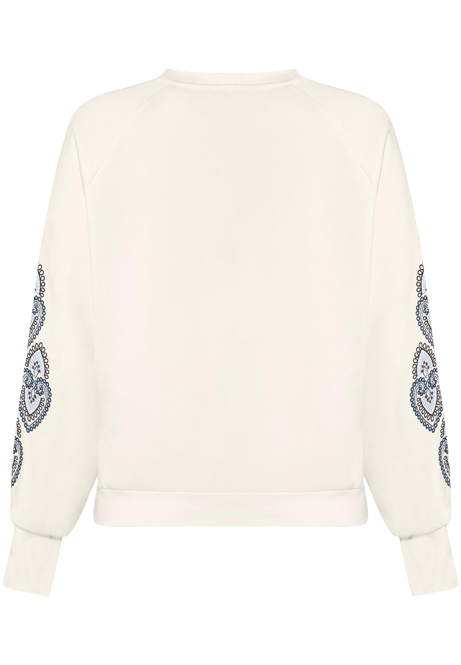 zero Sweatshirt mit Aufdruck Gr. 38 CreamBlue lässig