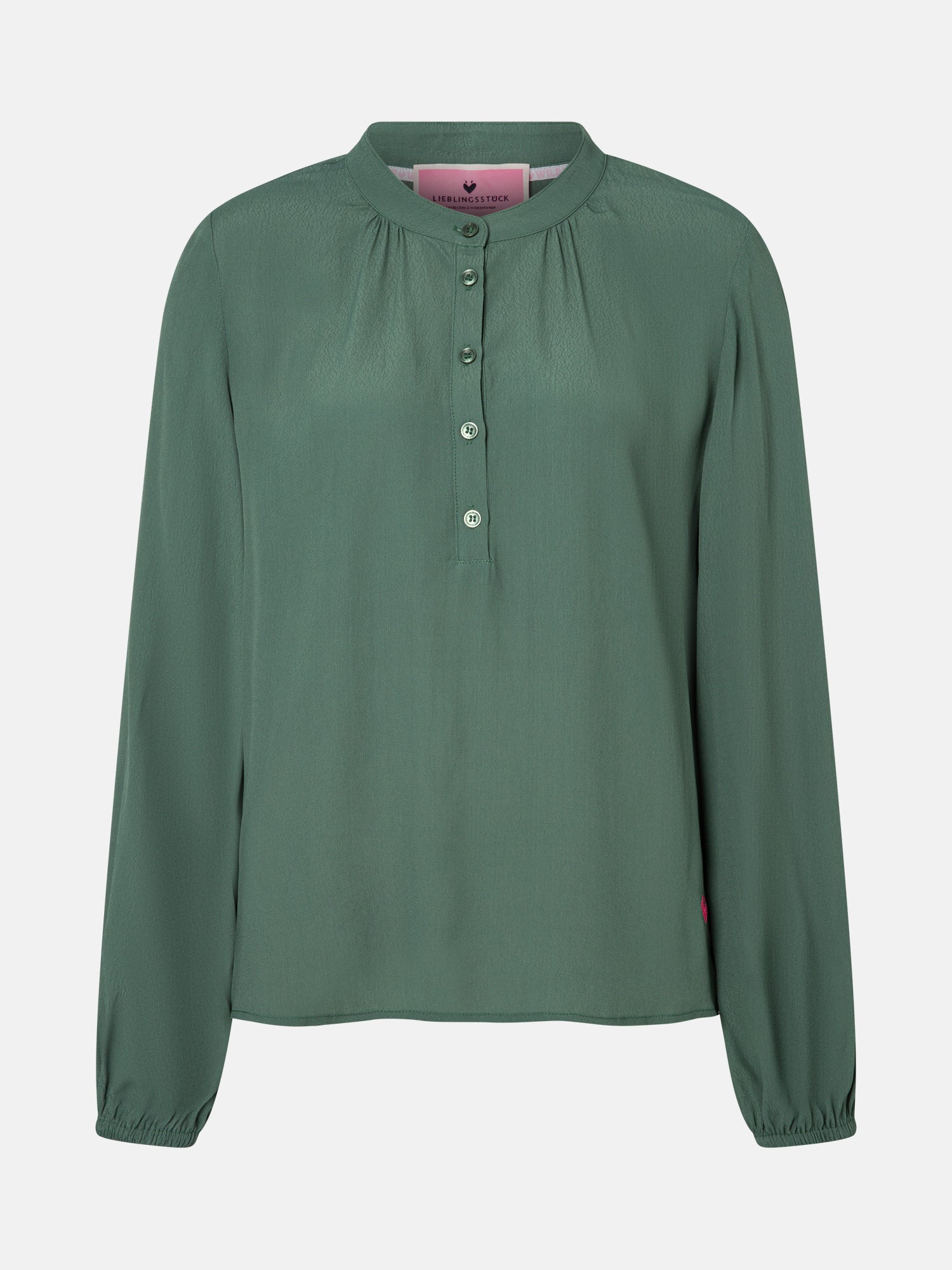 Lieblingsstück FaizaL Bluse khaki Viskose Stehkragen