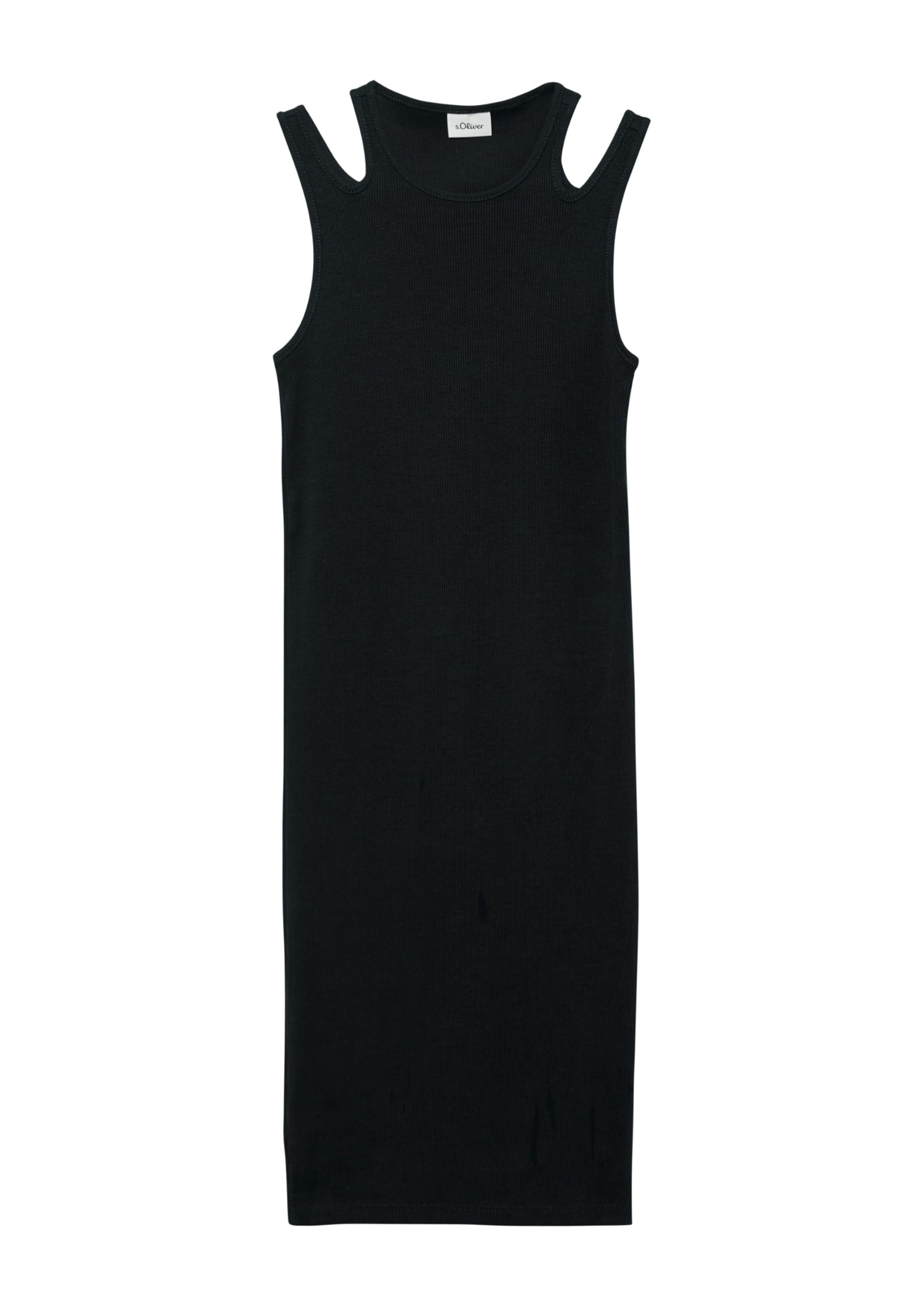 s.Oliver RED LABEL Kleid Ripp Slim-Fit Cut-Outs Gr.164 navy