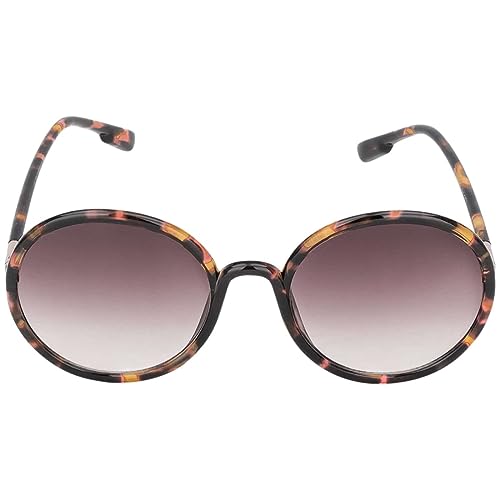 BEZLIT Damen Sonnenbrille rund Braun-leopard UV400 Vintage