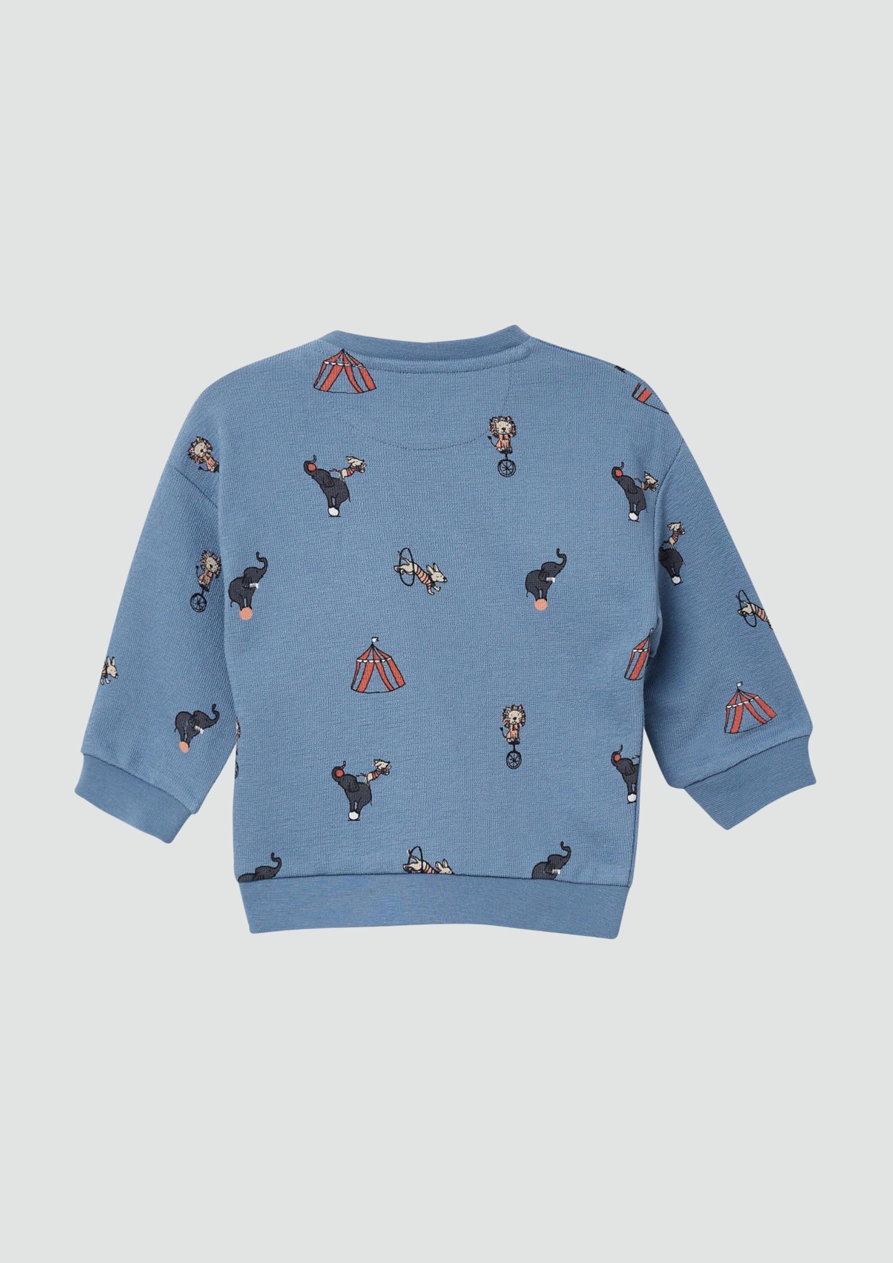s.Oliver Junior Sweatshirt Strukturjersey Gr. 74 Print