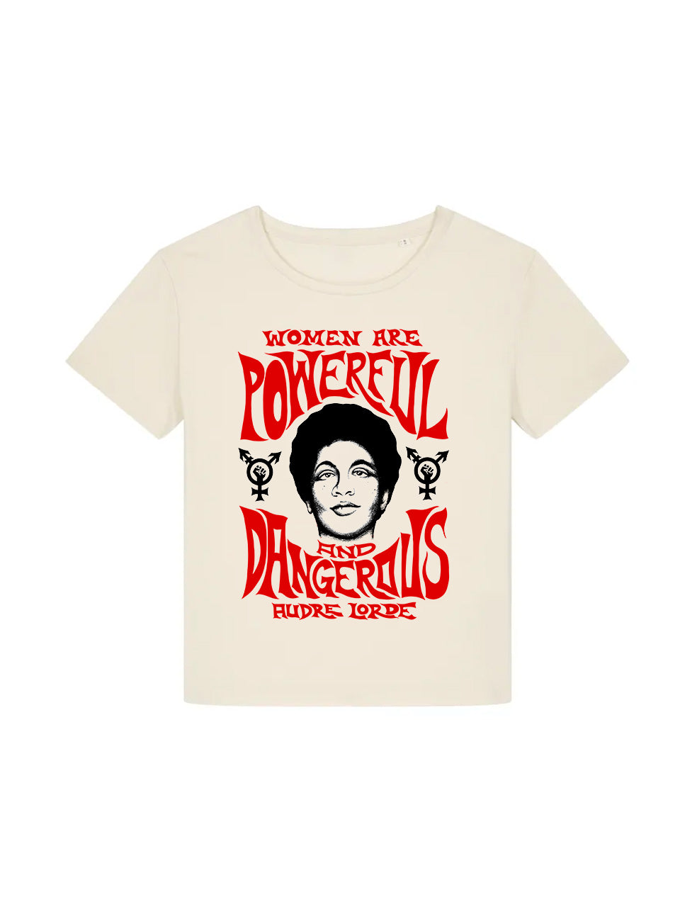 dna merch Lorde T-Shirt Powerful Damen weiß