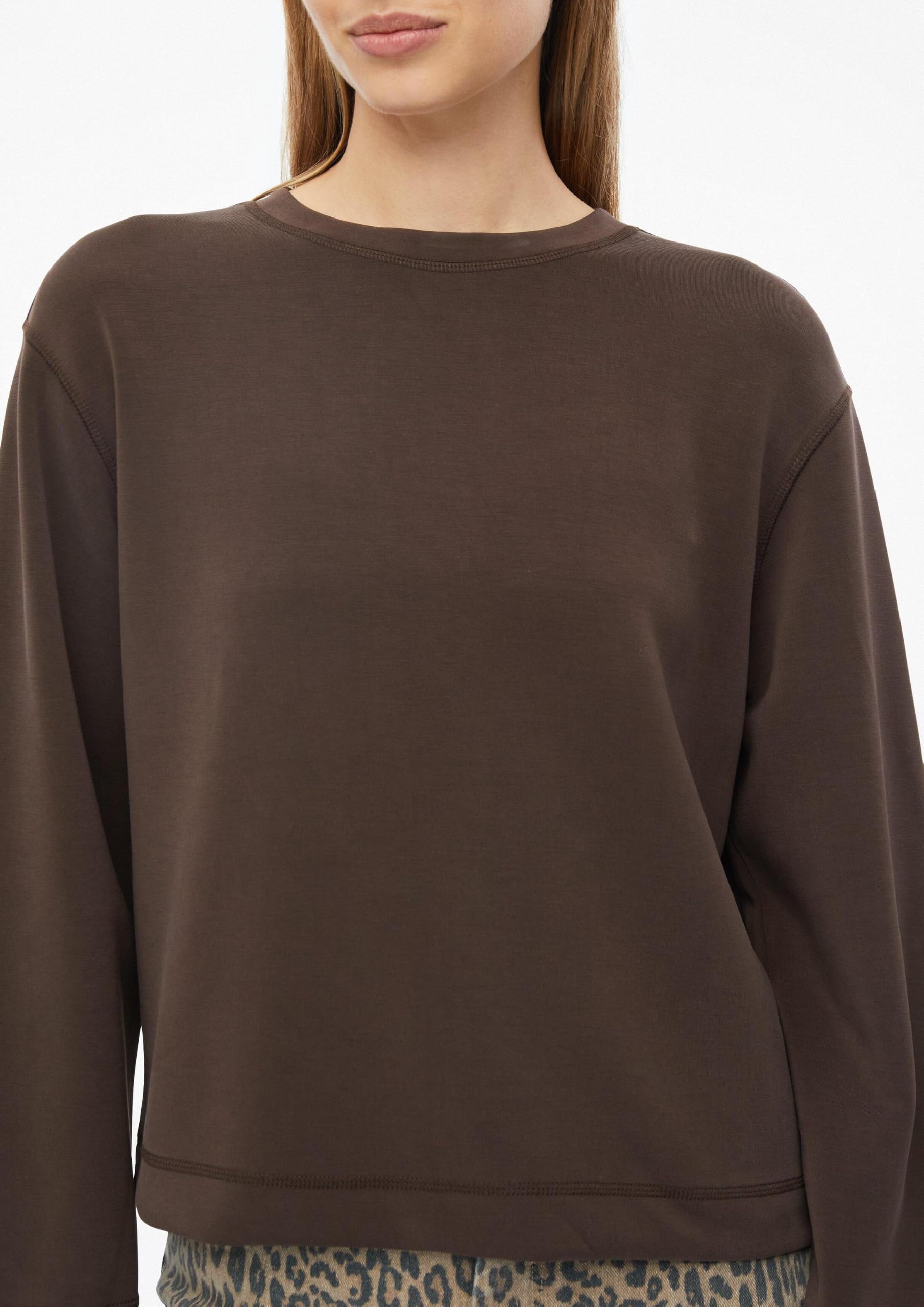 s.Oliver RED LABEL Scuba-Sweatshirt weiter Arm
