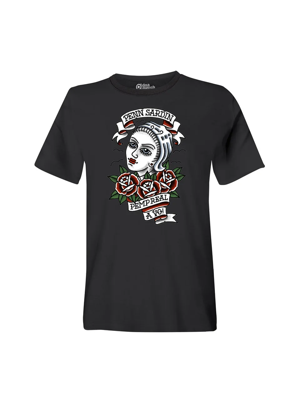 dna merch Penn Sardin Sardinenstreik T-Shirt schwarz Unisex