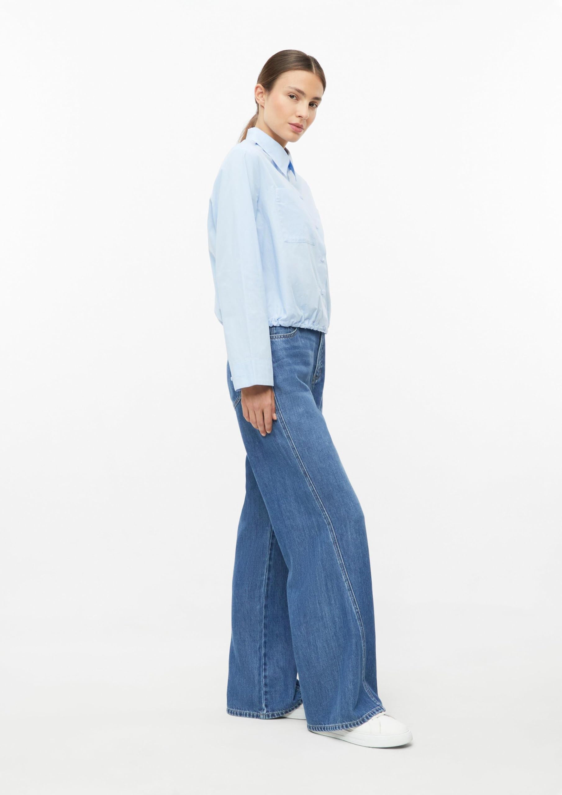 s.Oliver Bluse O-Shape verkürzt Blau 40