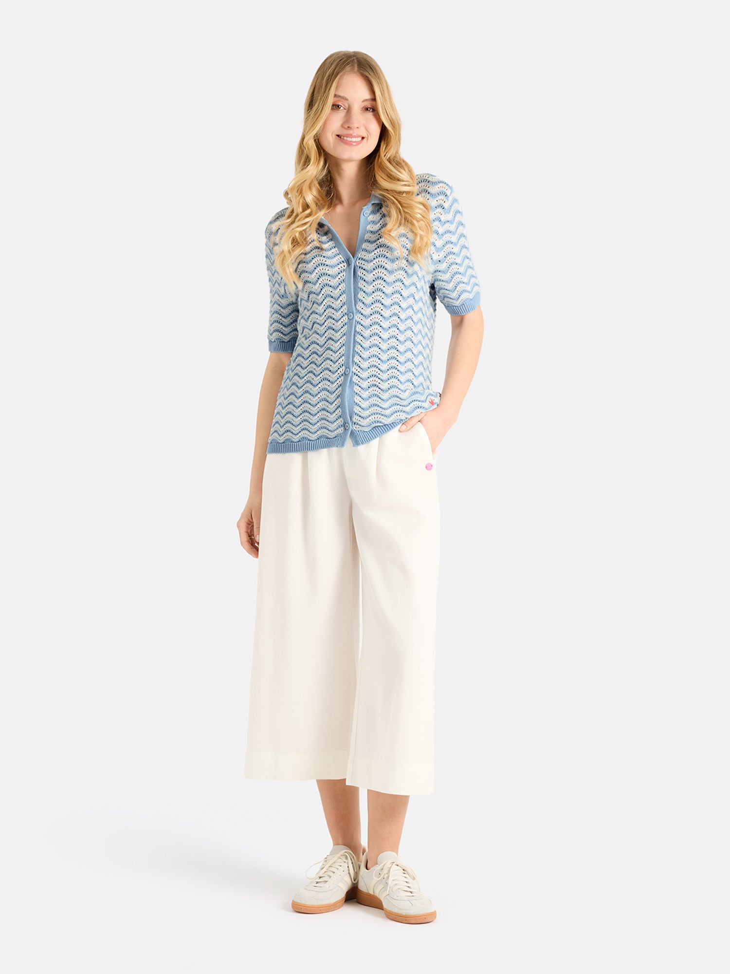 Lieblingsstück JadeL Strickjacke blue bell Baumwolle