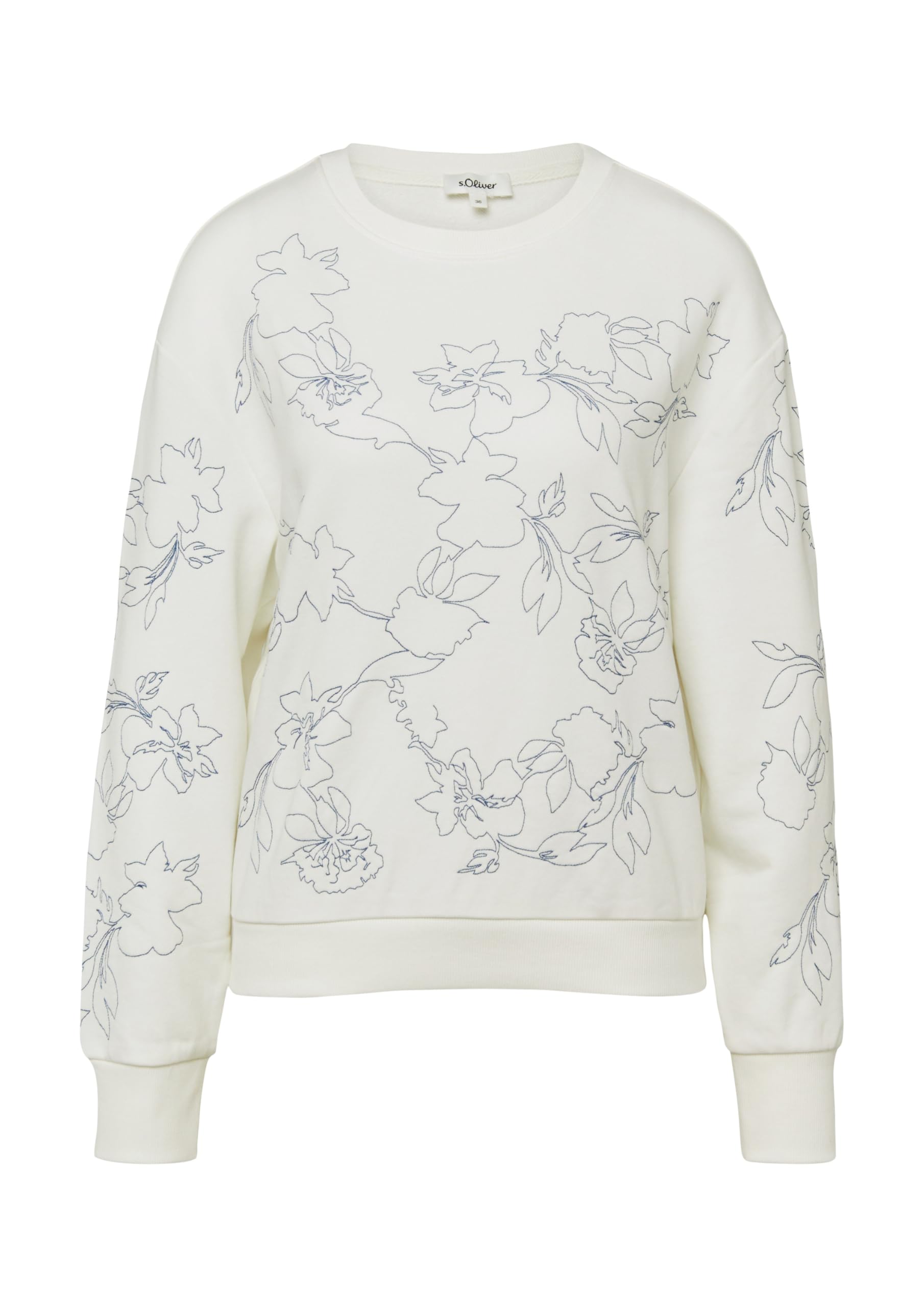 s.Oliver Red Label Sweatshirt mit Stickerei für jeden Tag