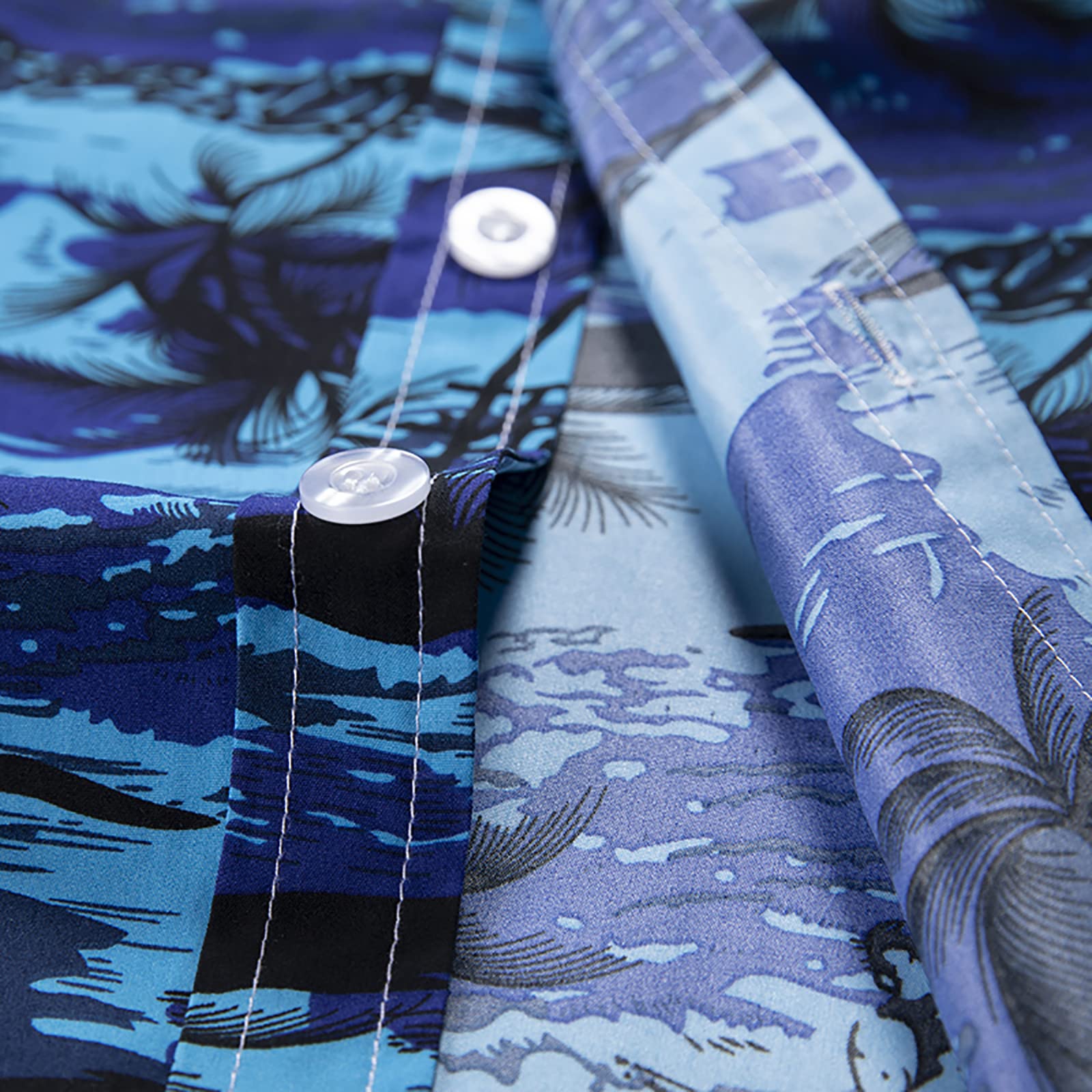 Singular AG Hawaiihemd Streifen Blau S