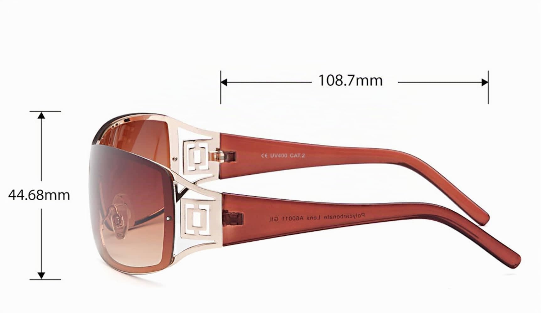 BEZLIT Shield Sonnenbrille Oversize UV400 Visor