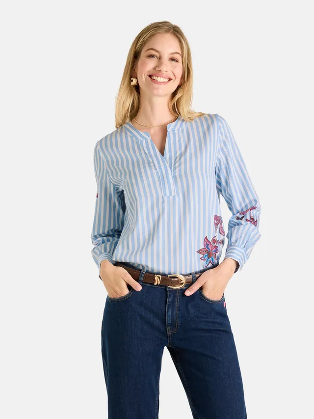 Lieblingsstück KalilaL Bluse blue frost aus Lyocell