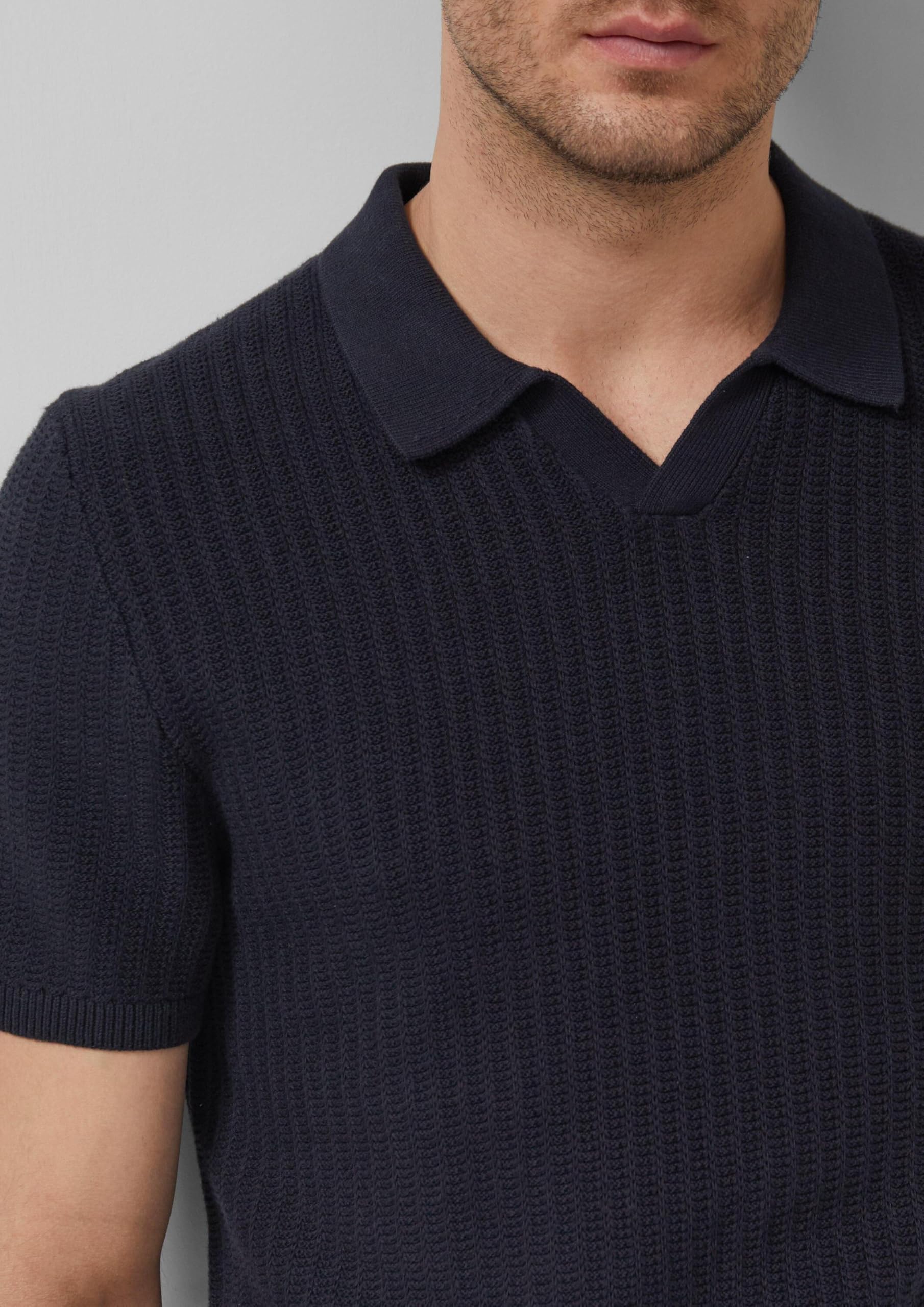 s.Oliver RED LABEL 2175275 Strickpolo Baumwolle navy L
