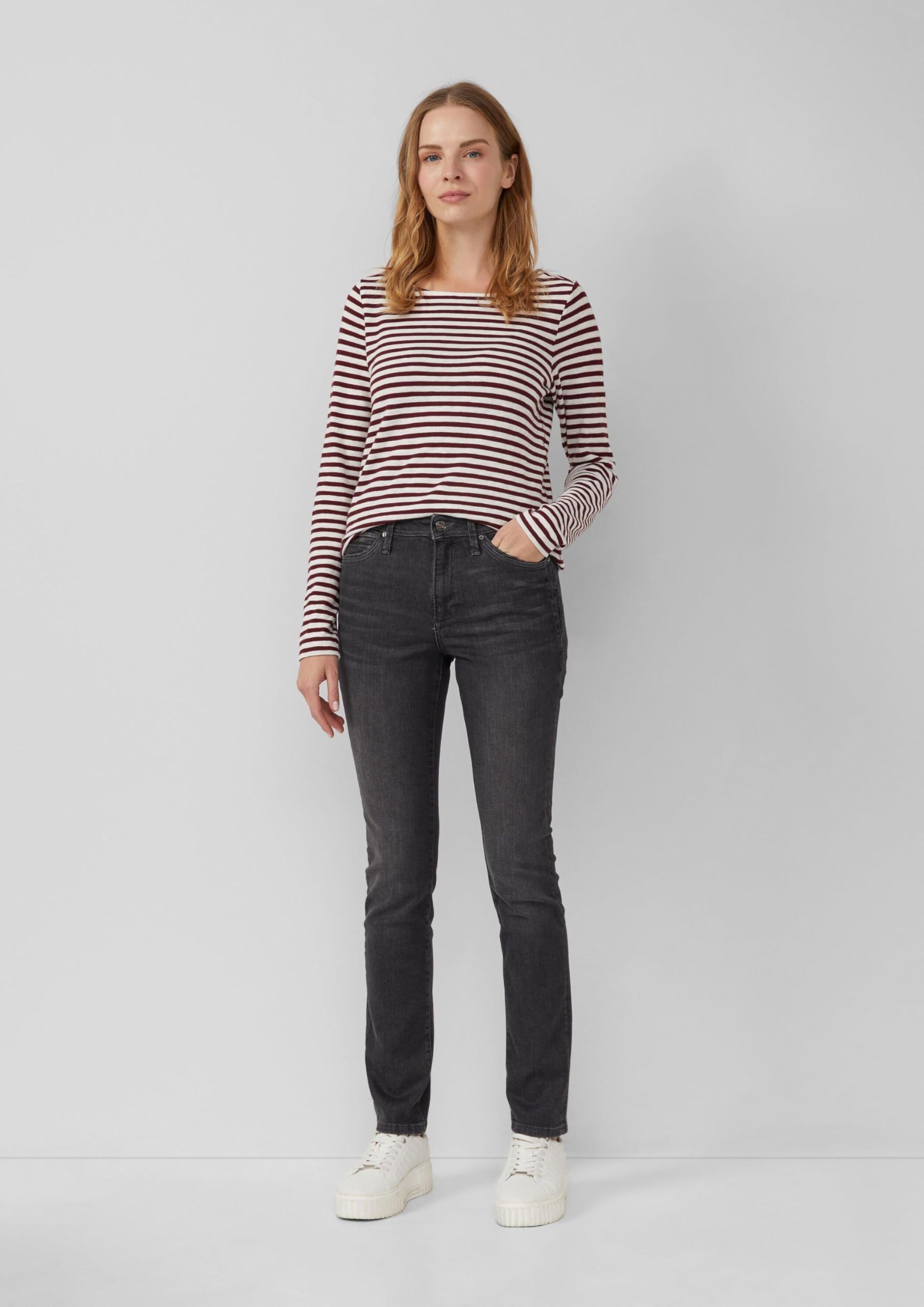 s.Oliver Betsy Mid Rise Slim Karohemd 44W/30L kariert