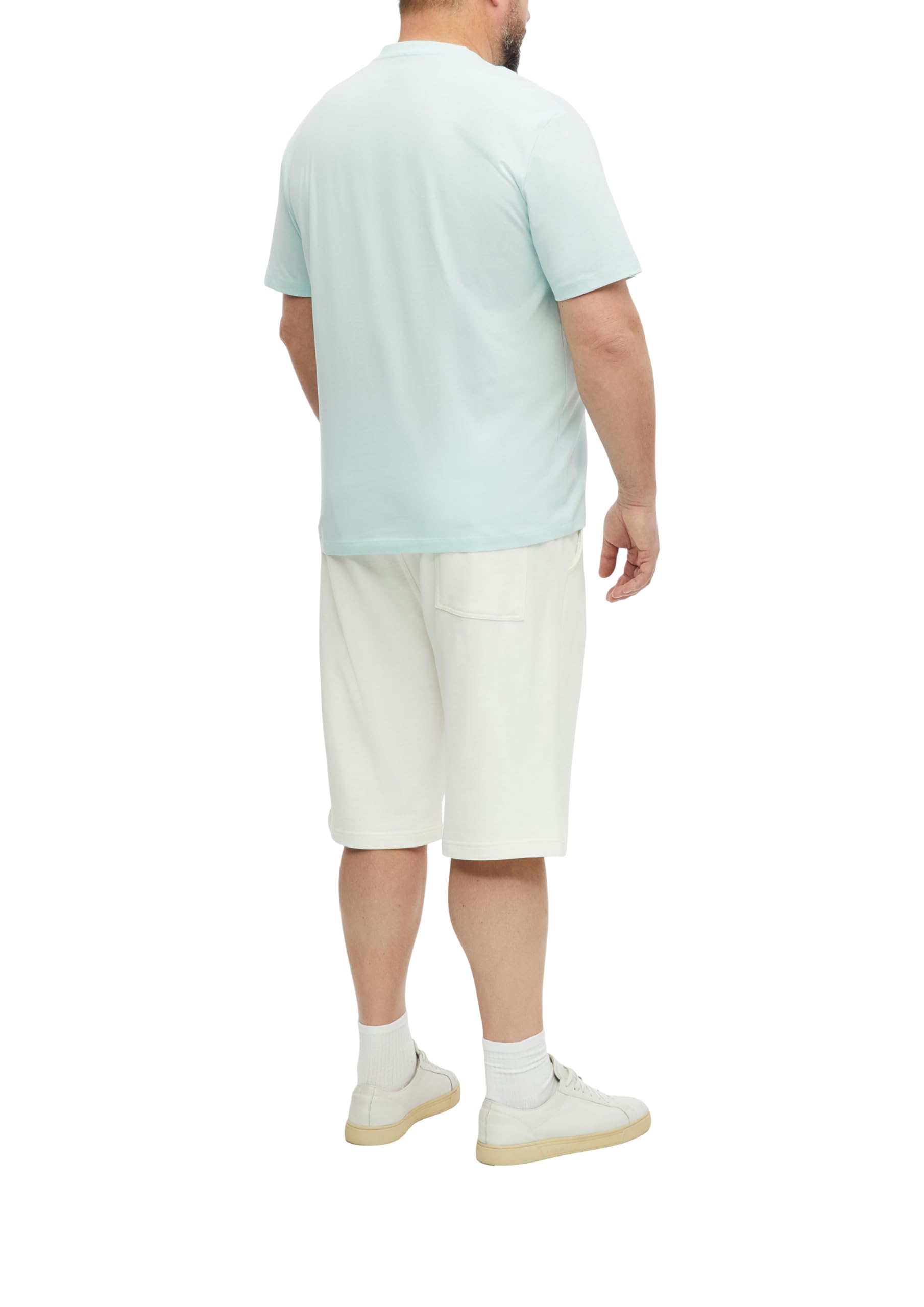 s.Oliver Big Size T-Shirt V-Ausschnitt Baumwolle schwarz