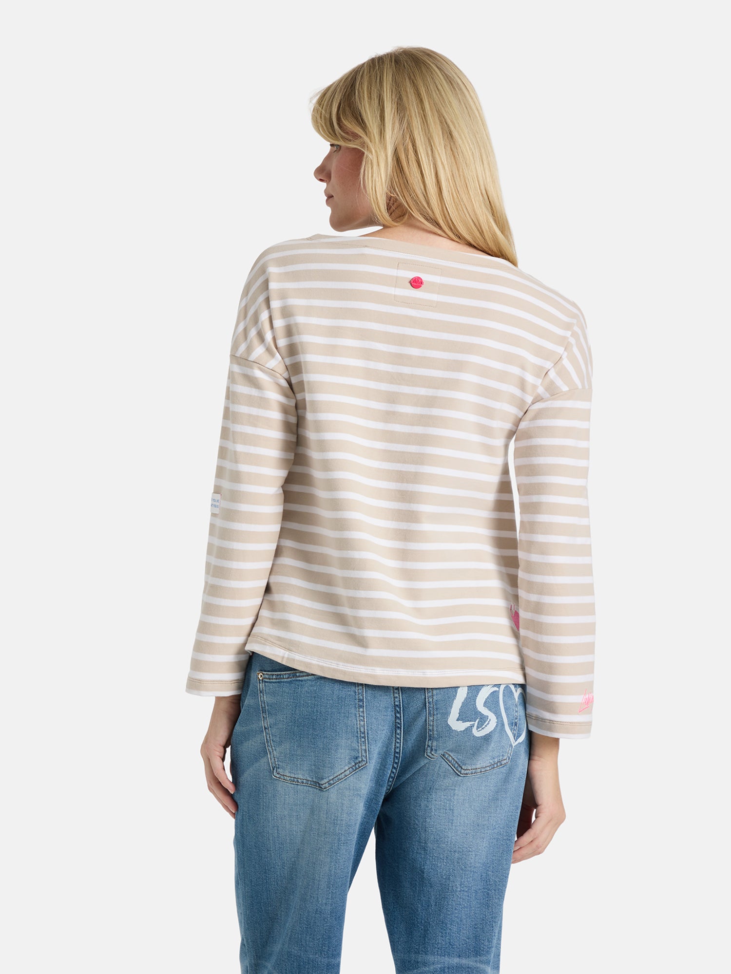 Lieblingsstück StineL Longsleeve beige Elasthan