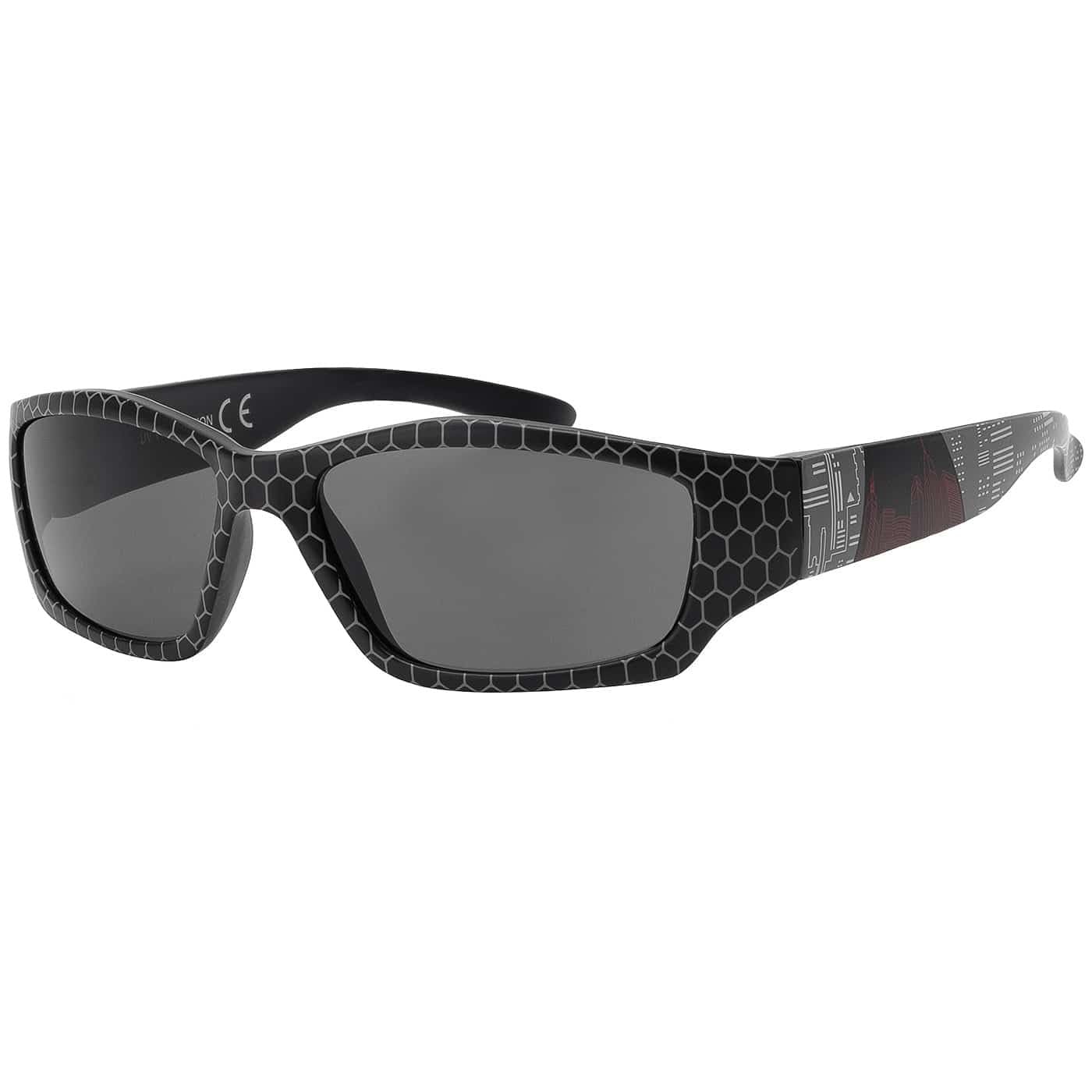BEZLIT Kinder Sonnenbrille Muster blau-rot UV400
